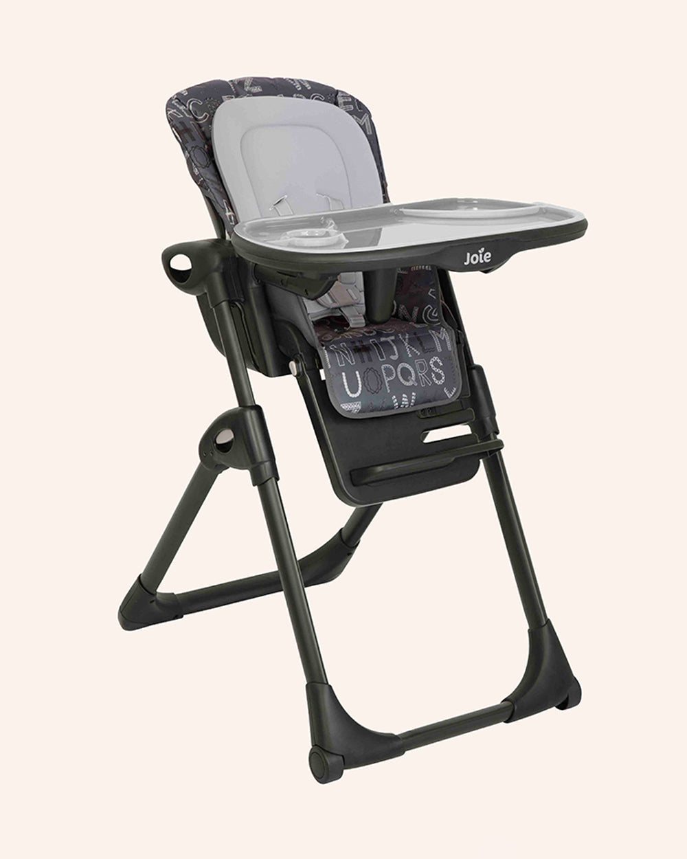Joie Mimzy Recline High Chair-5 Position Recline-7 Height Positions-2 Years Warranty-Upto 15 Kg-ABC Charcoal