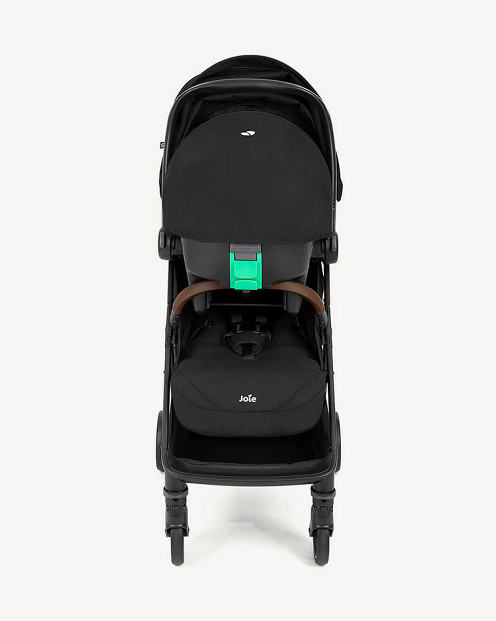 Joie Pact Pro Lightweight Stroller & i-Snug 2 Car Seat Travel System-Stroller Features (One Hand Fold, Upto Upto 22 Kg)-Car Seat Features (Adjustable Headrest, Upto 13 Kg)-Shale