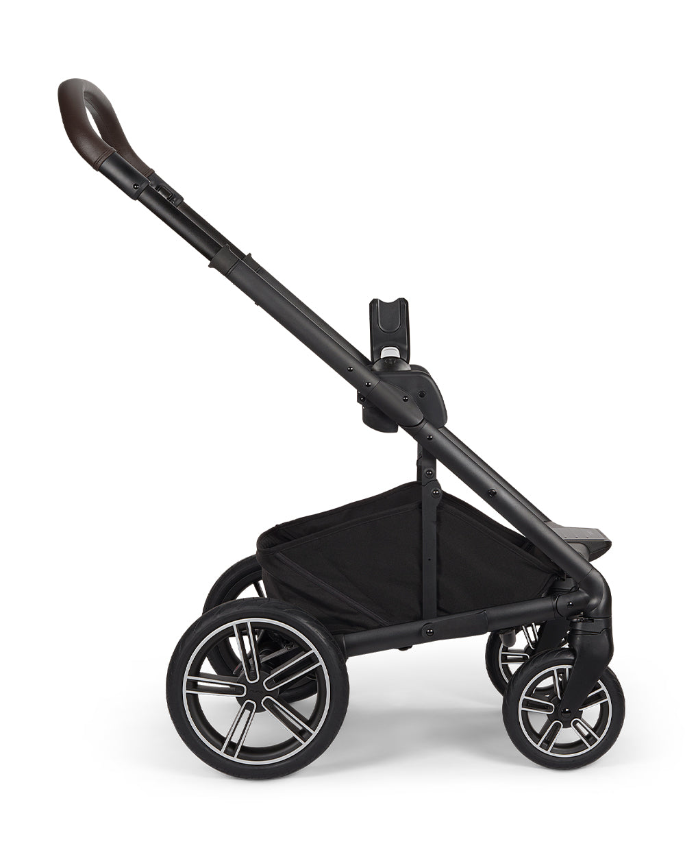Nuna MIXX Next Baby Stroller-With Cup Holder-Height Adjustable Parent Handle Bar-All Terrain Big Rear Wheels-Includes Rain Cover & Post Adaptors-2 Years Warranty-Pram for 0 to 4Y (Upto 22 Kg)-Chestnut