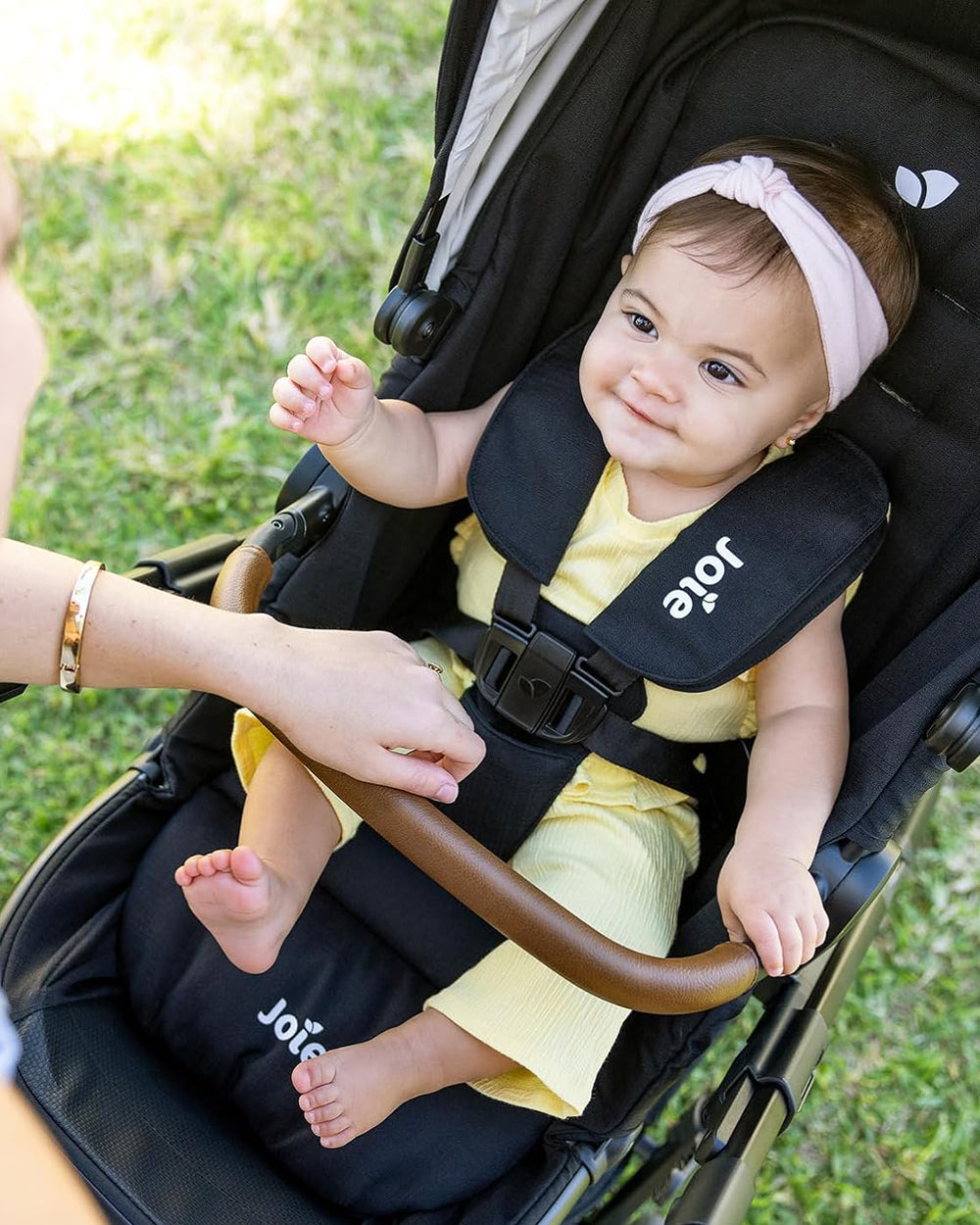 Joie Ginger Stroller-Converts into Pramette (Carry Cot)-Height Adjustable & Parent Handle Bar-Reversible & Flat Reclining Seat-2 Years Warranty-Pram For 0 to 4Y (Upto 22 Kg)-Shale