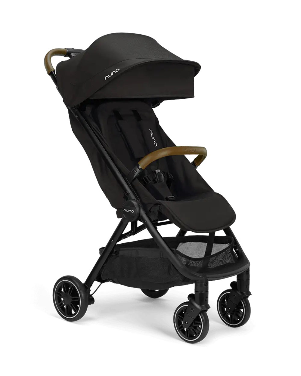Nuna TRVL Cabin Friendly Baby Stroller-With Cup Holder-One Touch Fold-Compact Size-Pram for 0M+ (Upto 22Kg)-Caviar