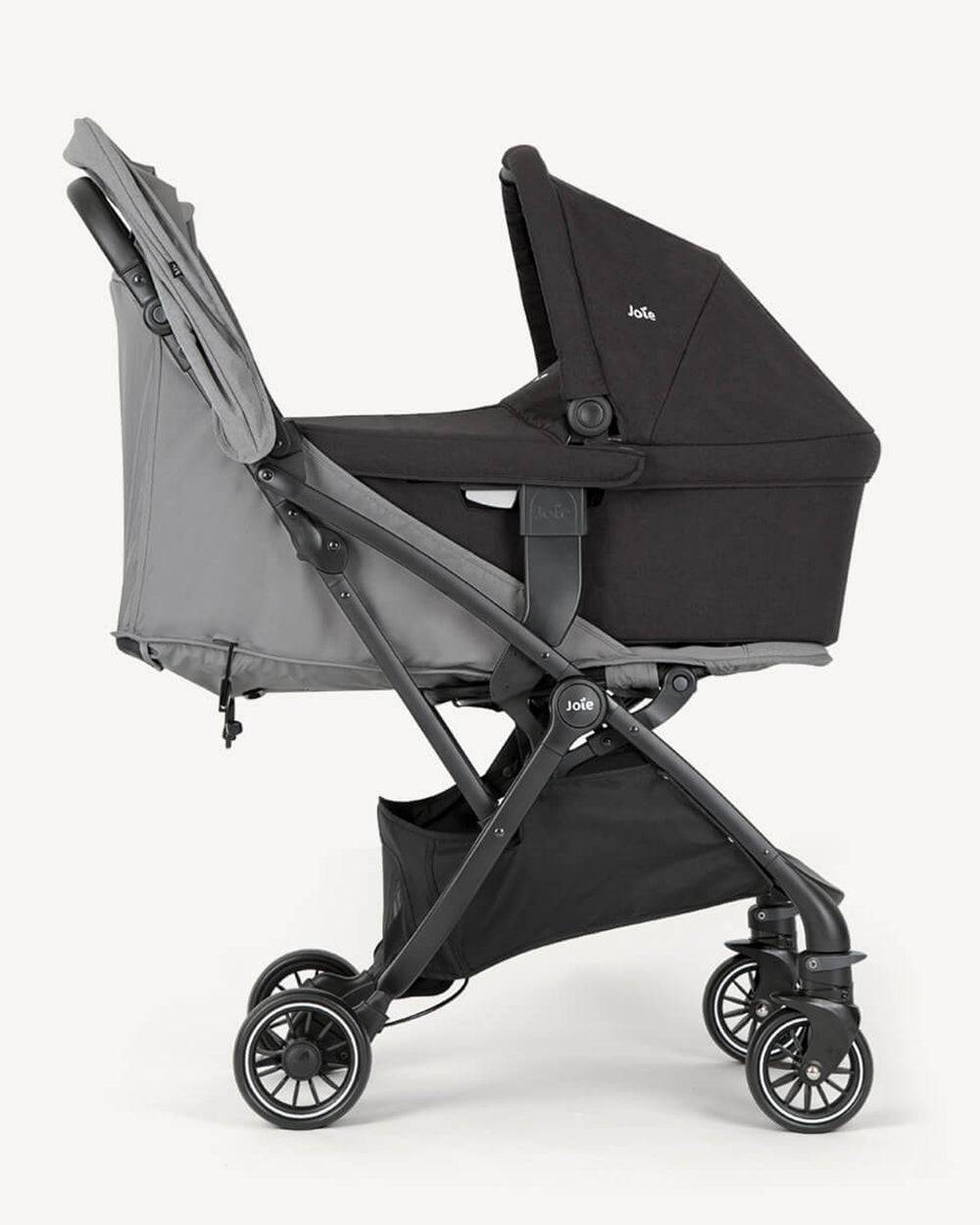 Joie Tourist Lightweight Baby Stroller & Gemm Car Seat Travel System-Stroller Features (Adjustable Handle Height, One Hand Fold, Upto 15 Kg)-Car Seat Features (Airline Certified, Side Impact Protection, Upto 13 Kg)-Pebble