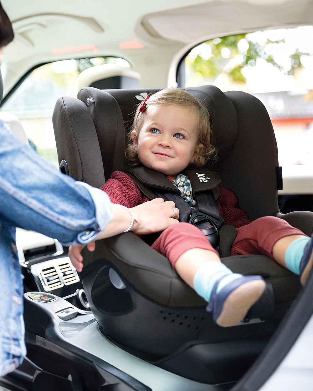 Joie i-Spin 360 Baby Car Seat-Convertible-(Front & Facing)-6 Positions Recline-360 Degrees Rotation-2 Years Warranty-For 0 to 4Y (Upto 19 Kg)-Shell Grey