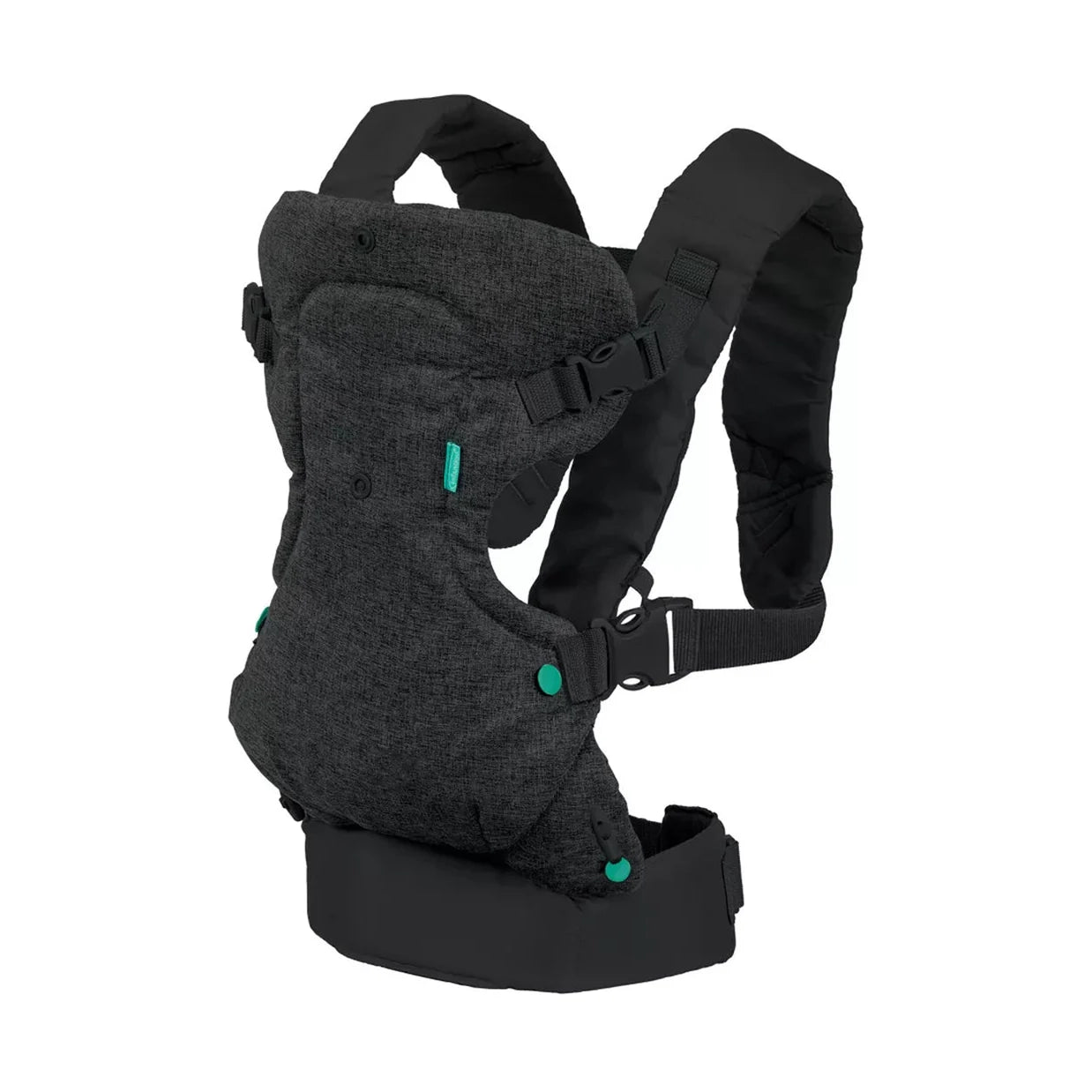 Infantino Flip 4-in-1 Convertible Baby Carrier-With 4 Carrying Positions-Head Support For Extra Comfort-Adjustable Waist Belt-For 0 to 3Y ( 3.5 to 14 Kg)-Grey