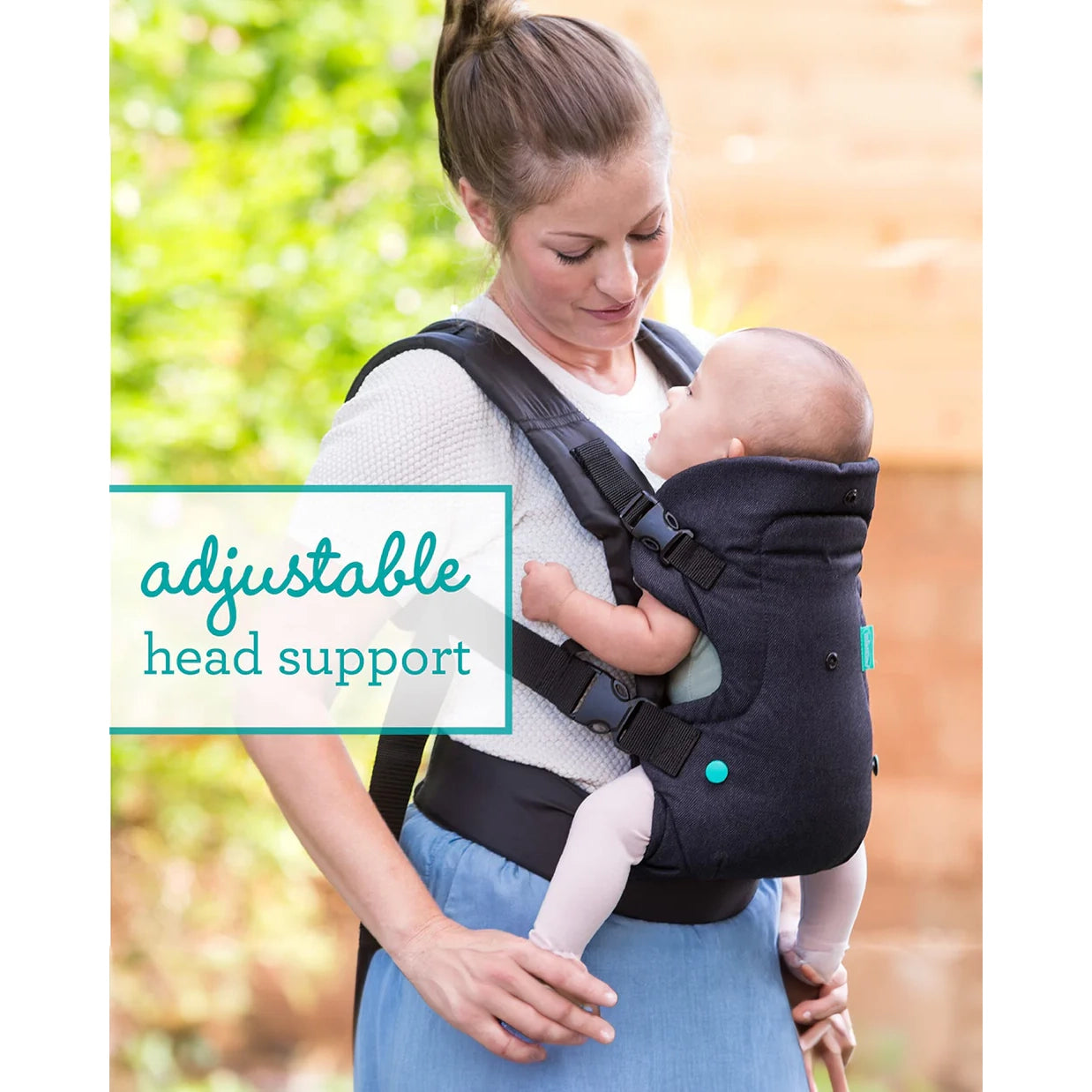 Infantino Flip 4-in-1 Convertible Baby Carrier-With 4 Carrying Positions-Head Support For Extra Comfort-Adjustable Waist Belt-For 0 to 3Y ( 3.5 to 14 Kg)-Grey