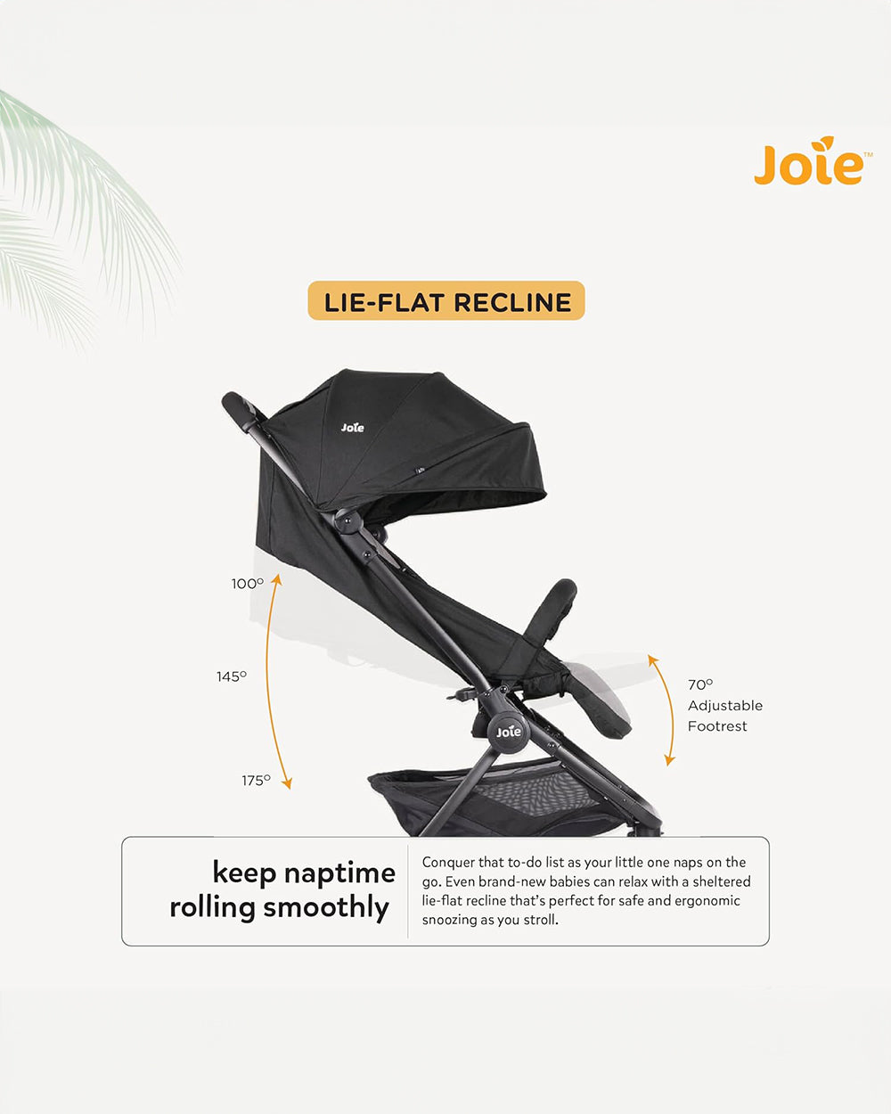 Joie Pact Lightweight Baby Stroller & Gemm Car Seat Travel System-Stroller Features (One Hand Fold, Flat Reclining Seat, Upto 15 Kg)-Car Seat Features (Airline Certified, Side Impact Protection, Upto 13 Kg)-Ember & Shale