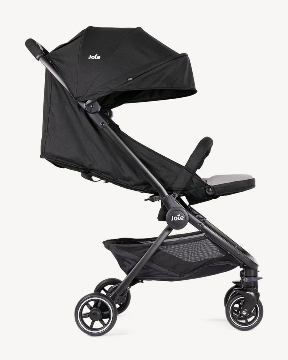 Joie Pact Lightweight Baby Stroller & Gemm Car Seat Travel System-Stroller Features (One Hand Fold, Flat Reclining Seat, Upto 15 Kg)-Car Seat Features (Airline Certified, Side Impact Protection, Upto 13 Kg)-Ember & Shale