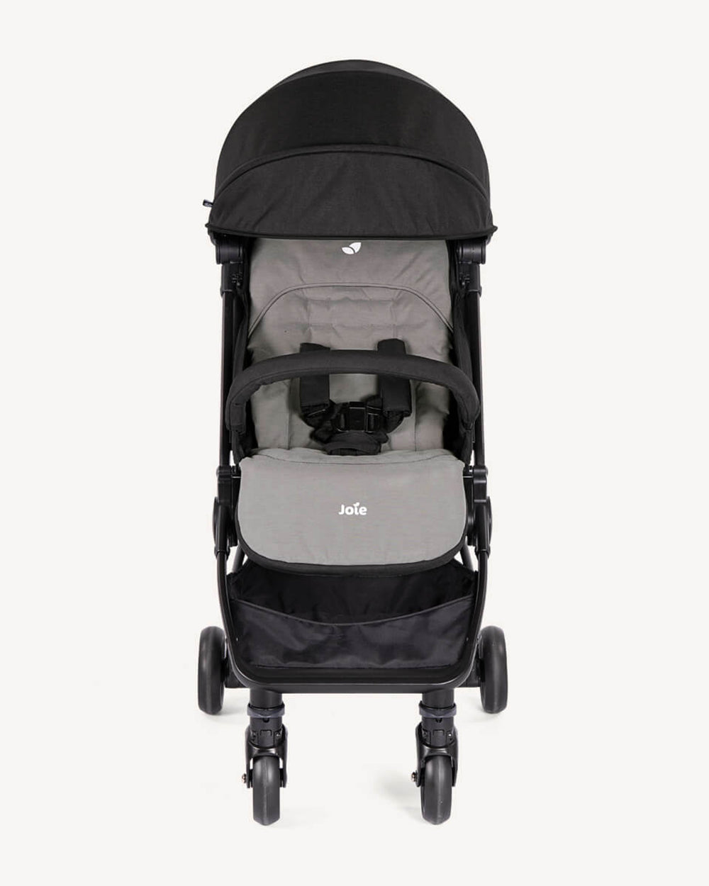 Joie Pact Lightweight Baby Stroller & Gemm Car Seat Travel System-Stroller Features (One Hand Fold, Flat Reclining Seat, Upto 15 Kg)-Car Seat Features (Airline Certified, Side Impact Protection, Upto 13 Kg)-Ember & Shale