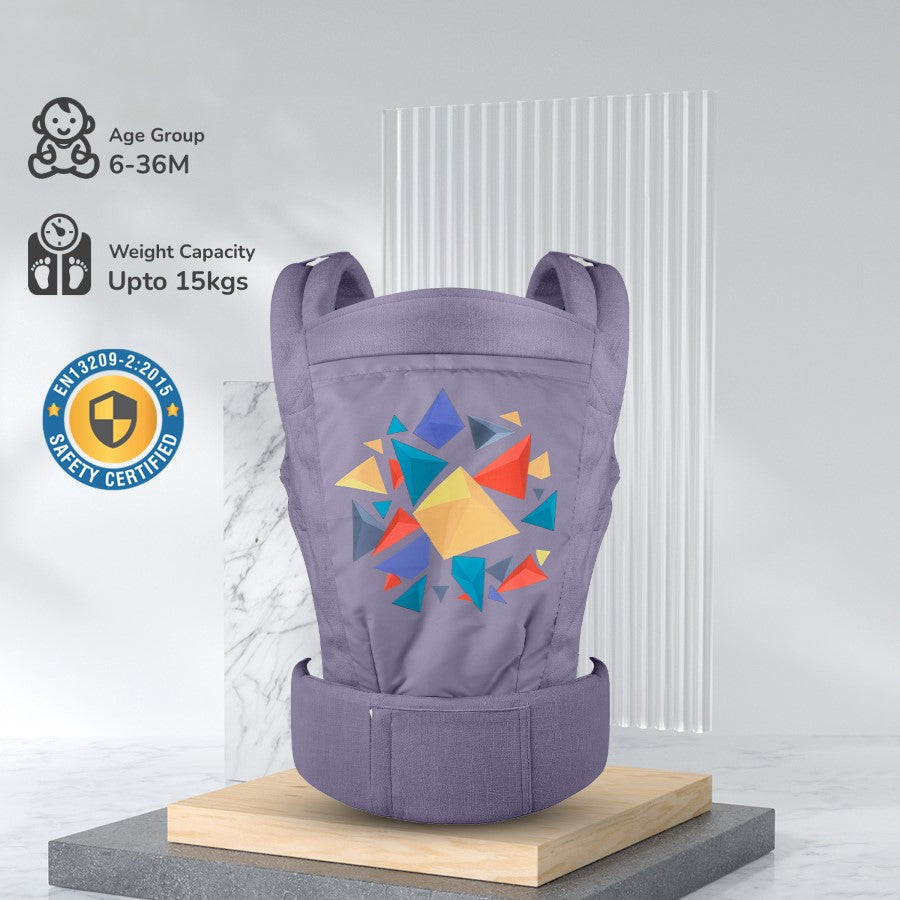 R for Rabbit Hug Me Elite Baby Carrier Front & Back Carrier Position, Soft Linen Fabric, Wide Strap With Cap & Mobile Pocket