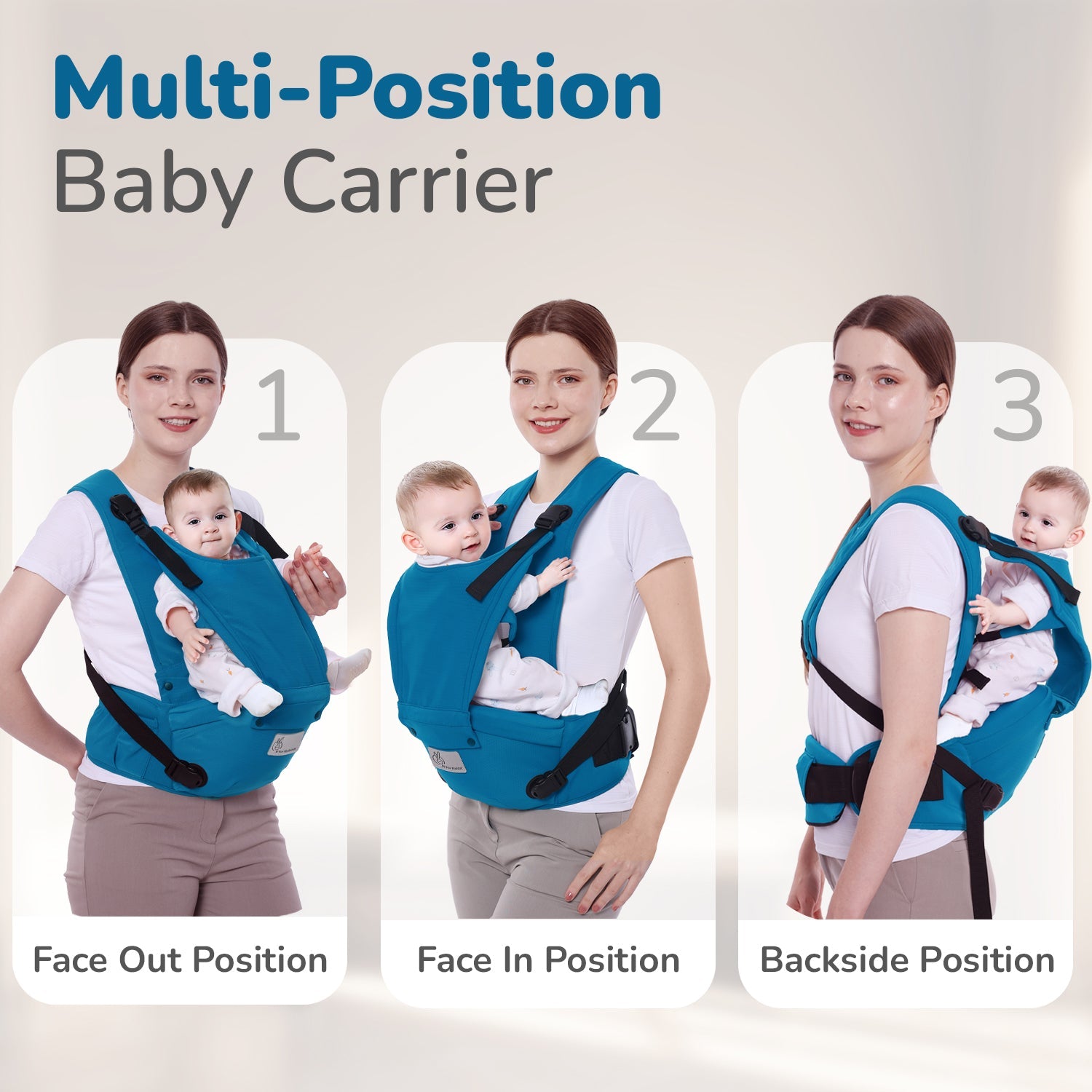 R for Rabbit Upsy Daisy Cozy Ergonomic 5-in-1 Hip Sit Baby Carrier for All-Day Comfort