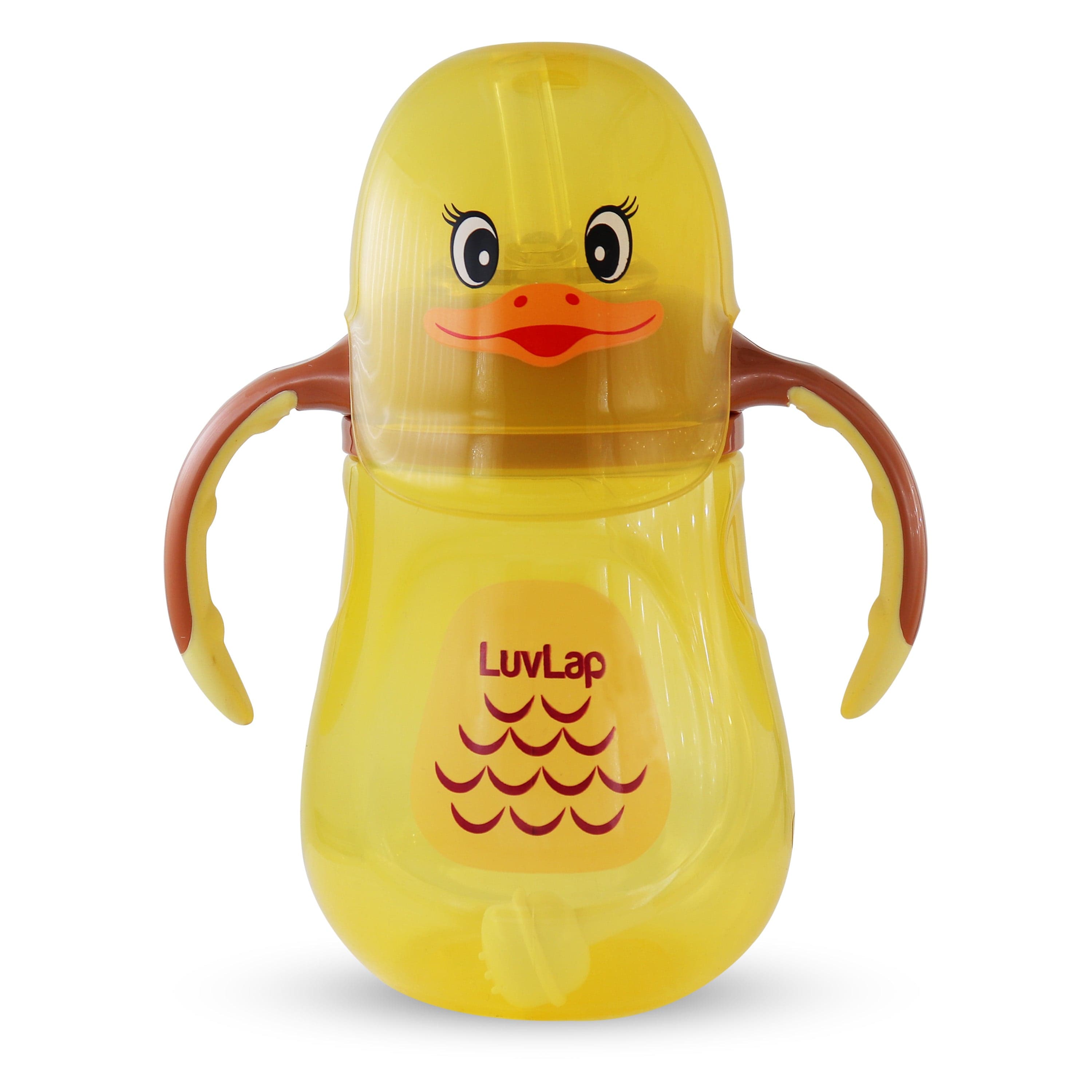 LuvLap Naughty Duck Straw Sipper, 280Ml