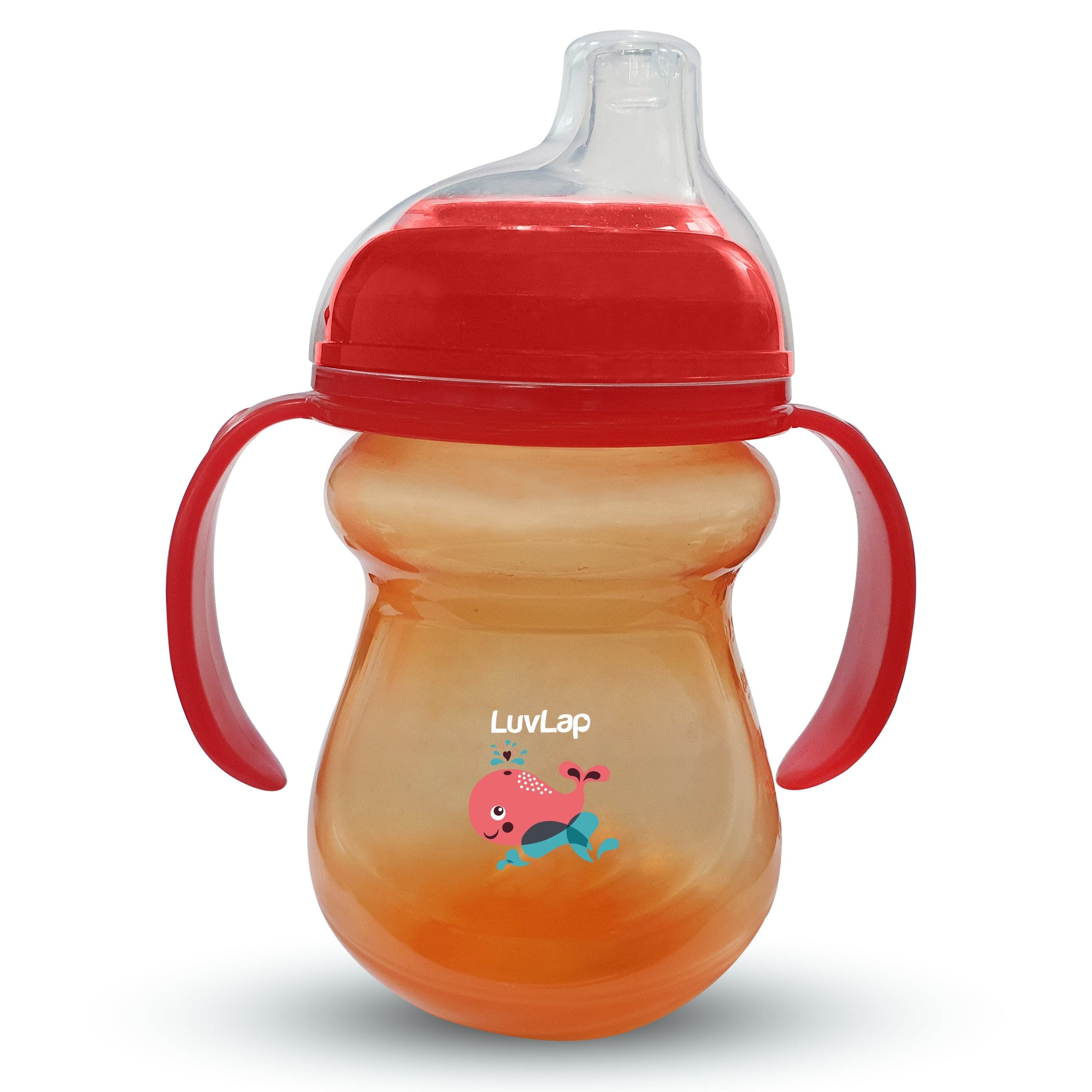 LuvLap Moby Little Spout Sippy Cup, 240Ml, Orange