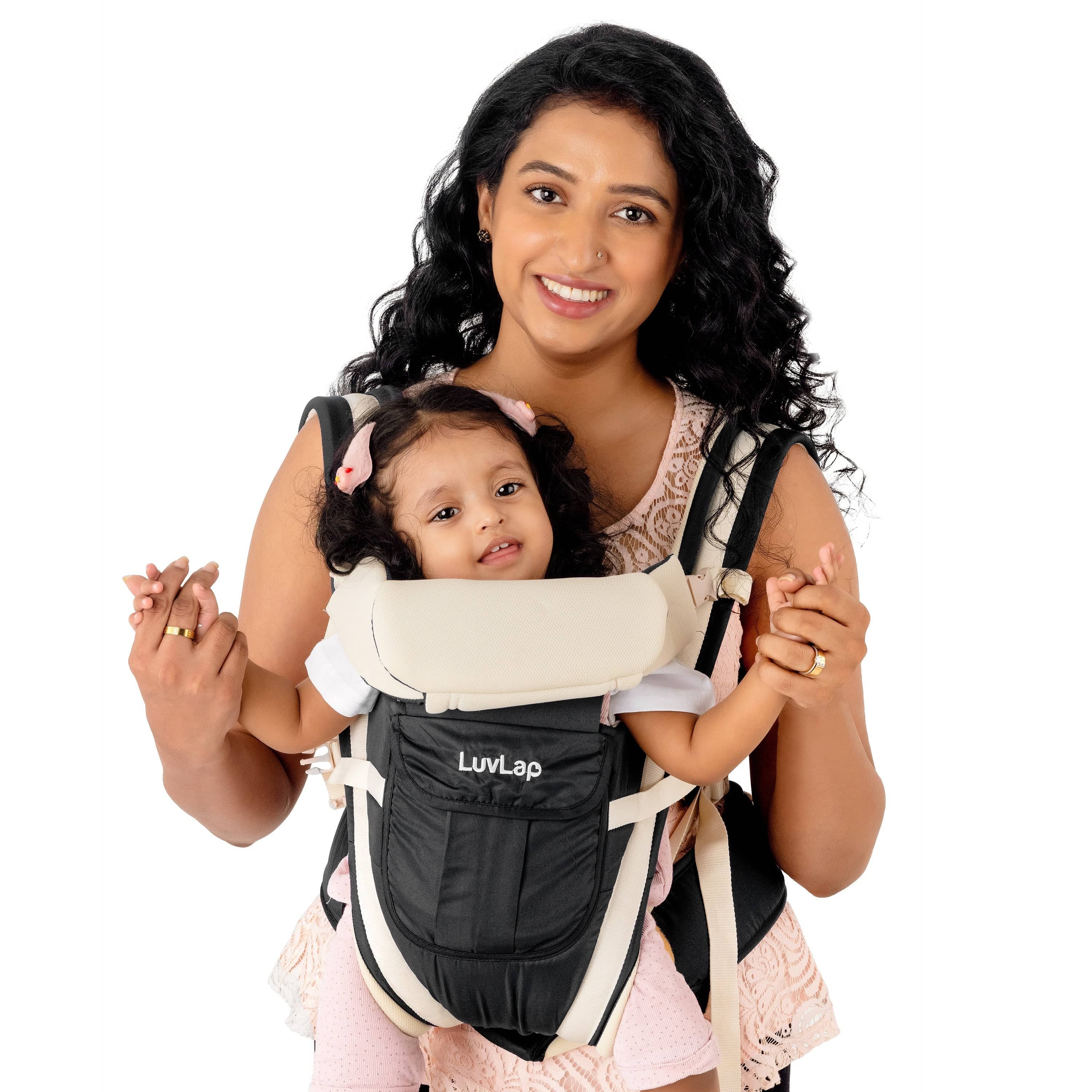 LuvLap Elegant Baby Carrier, Black