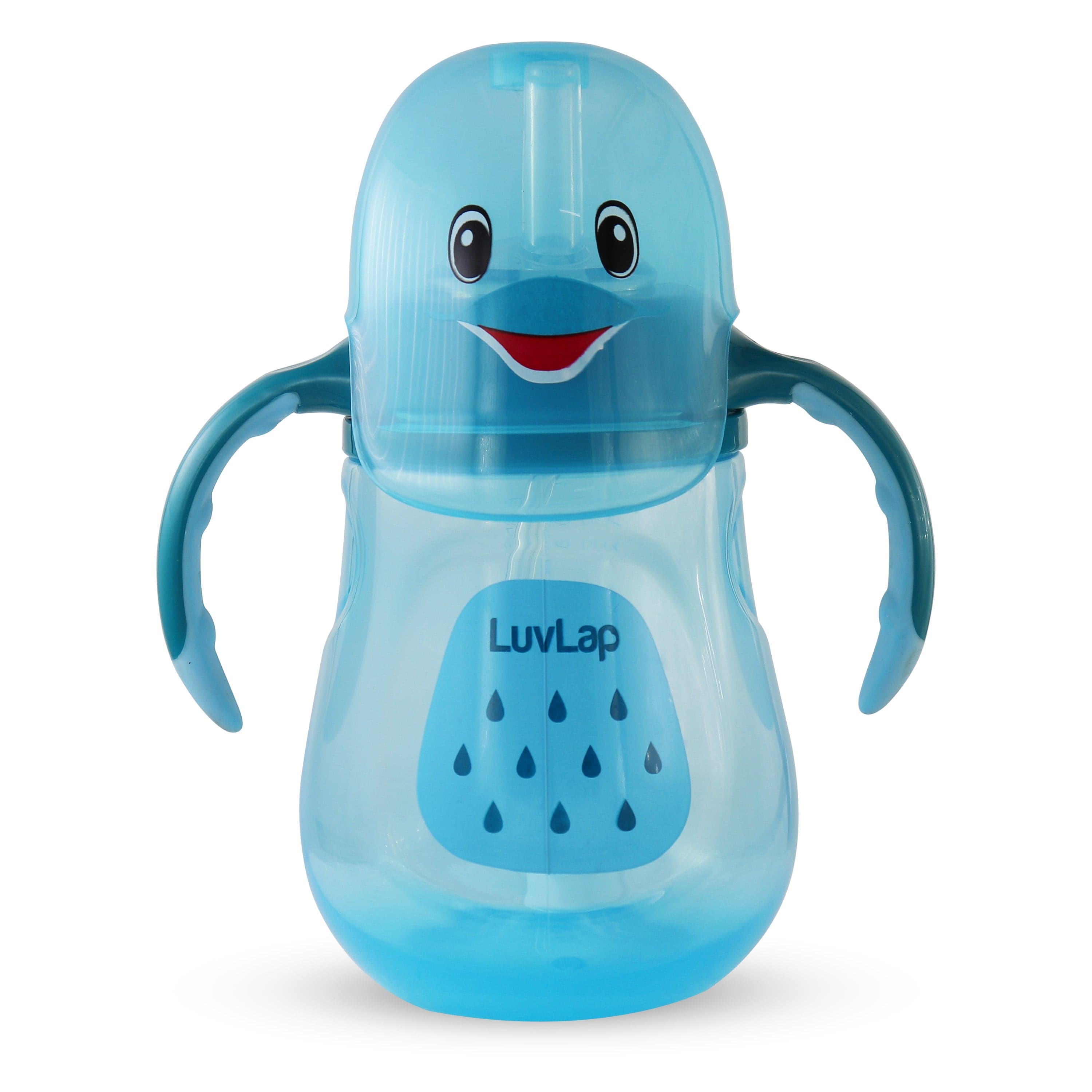 LuvLap Little Dolphin Straw Sipper, 280Ml