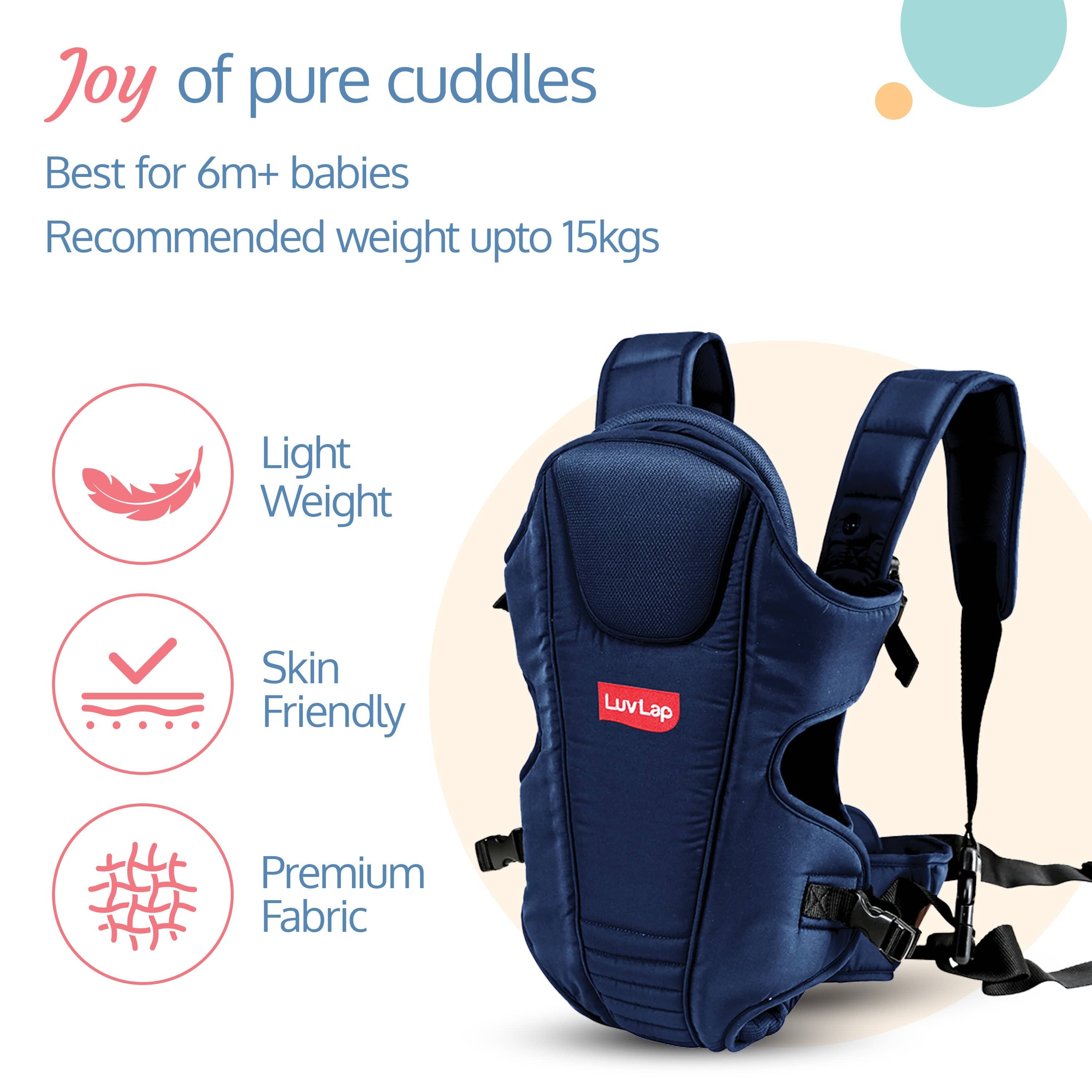 LuvLap Galaxy Baby Carrier, Blue