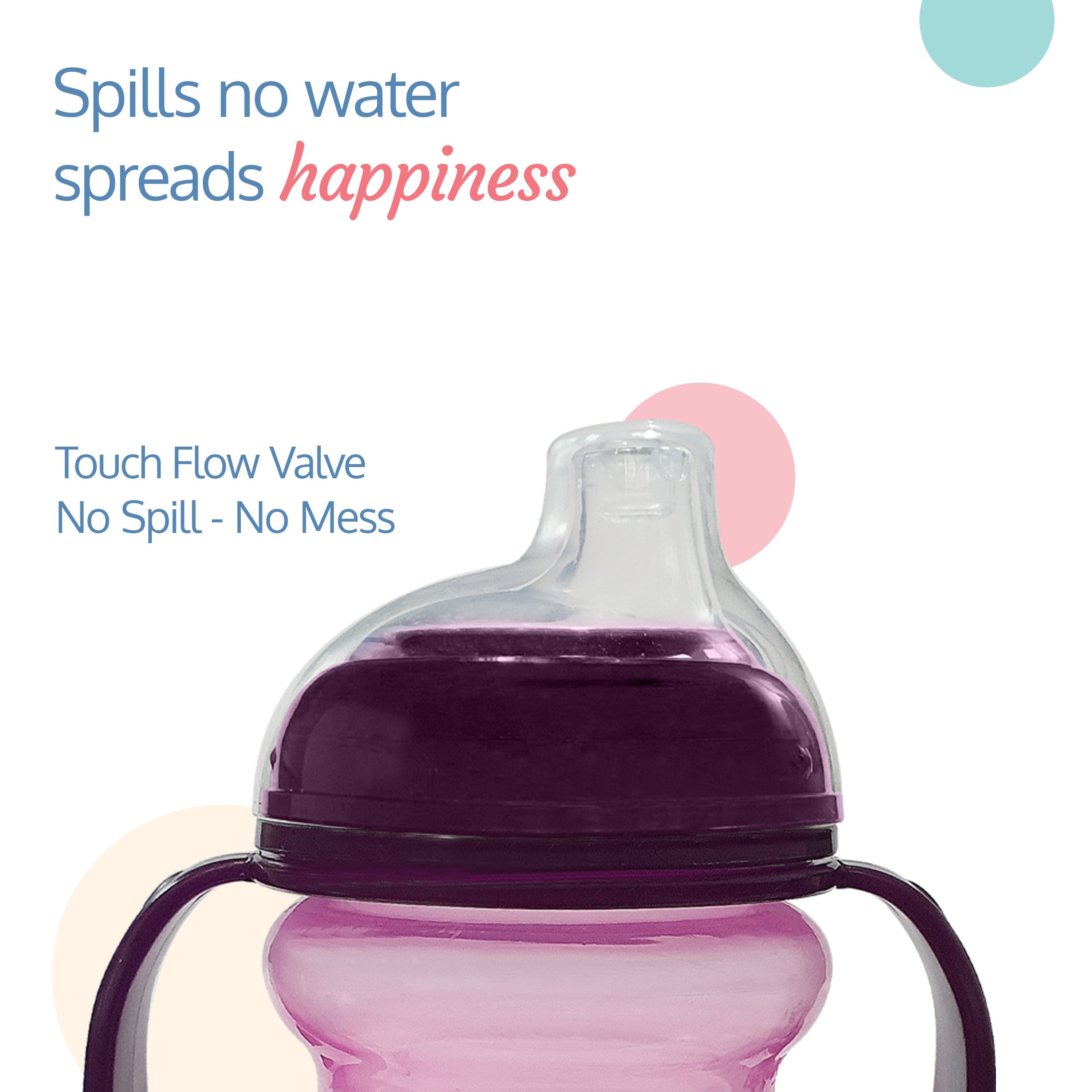 LuvLap Moby Little Spout Sippy Cup, 240Ml, Purple