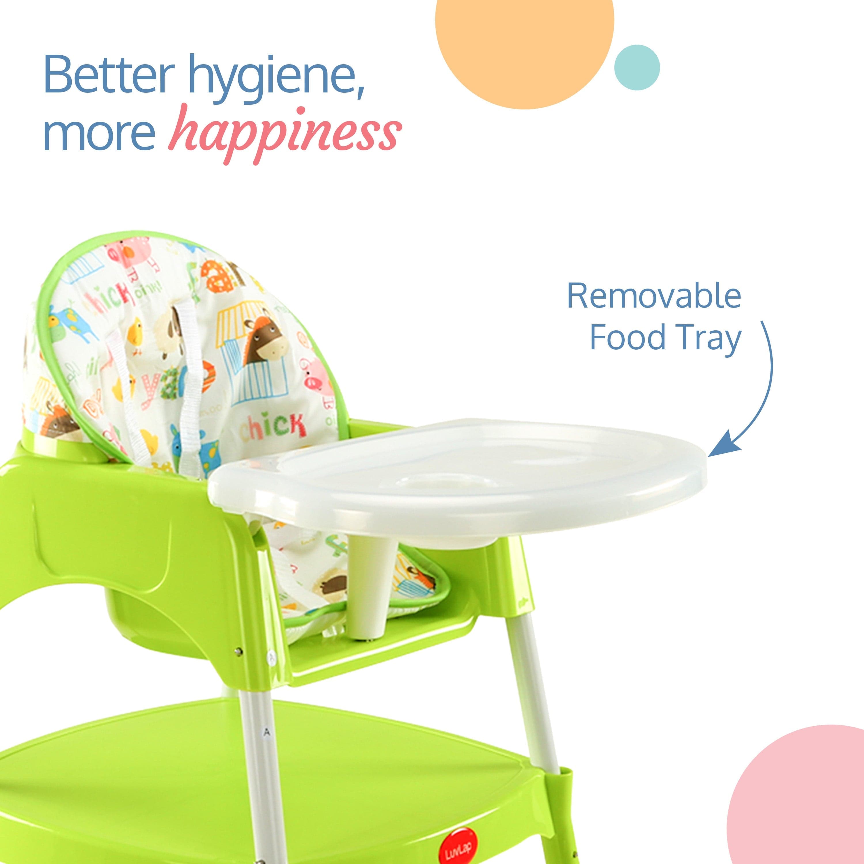 luvlap 3-In-1 Baby High Chair, Green