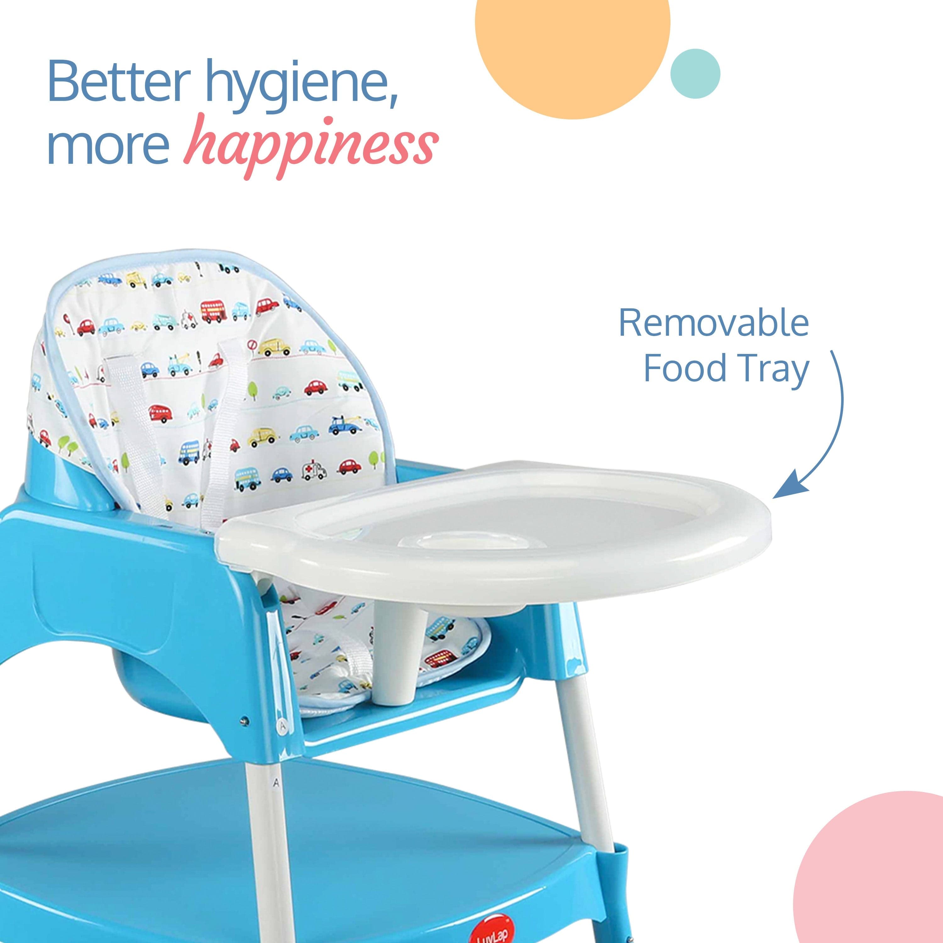 luvlap 3-In-1 Baby High Chair, Blue
