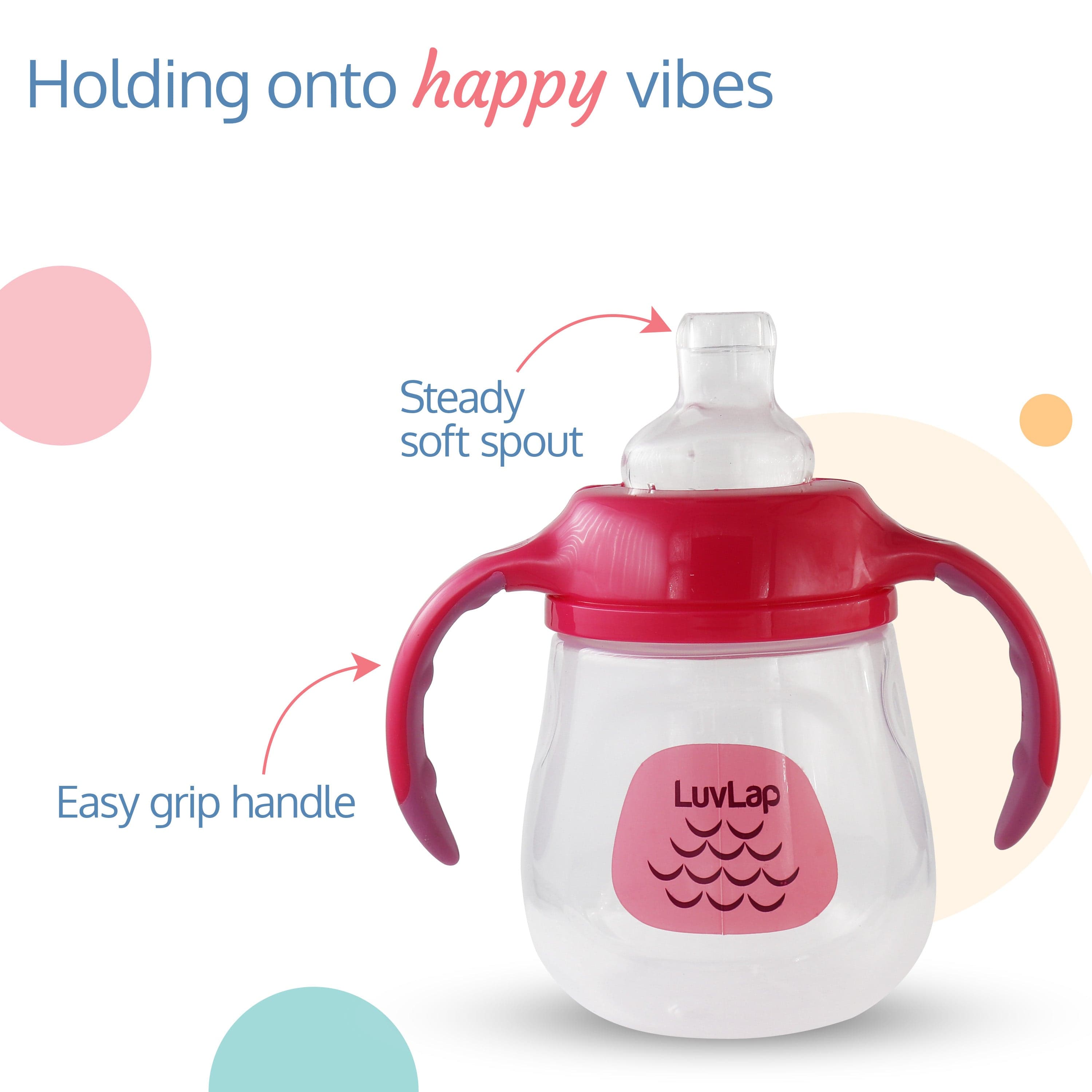 LuvLap Wise Owl Spout Cup, 210Ml