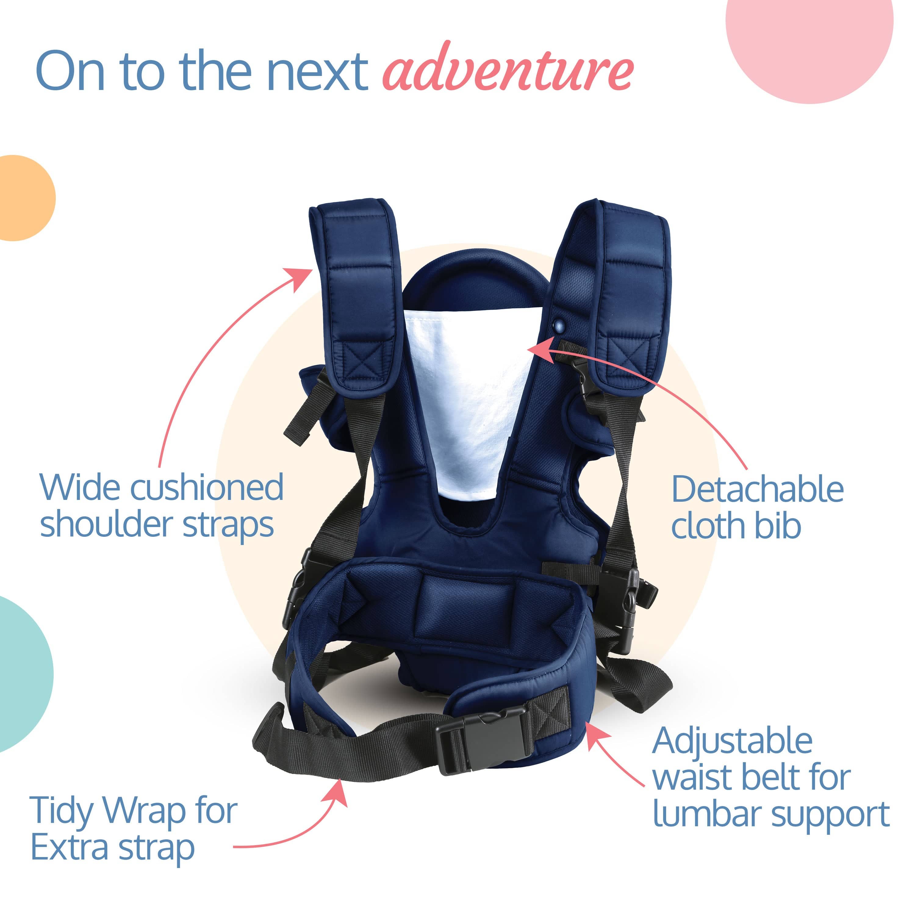 LuvLap Galaxy Baby Carrier, Blue