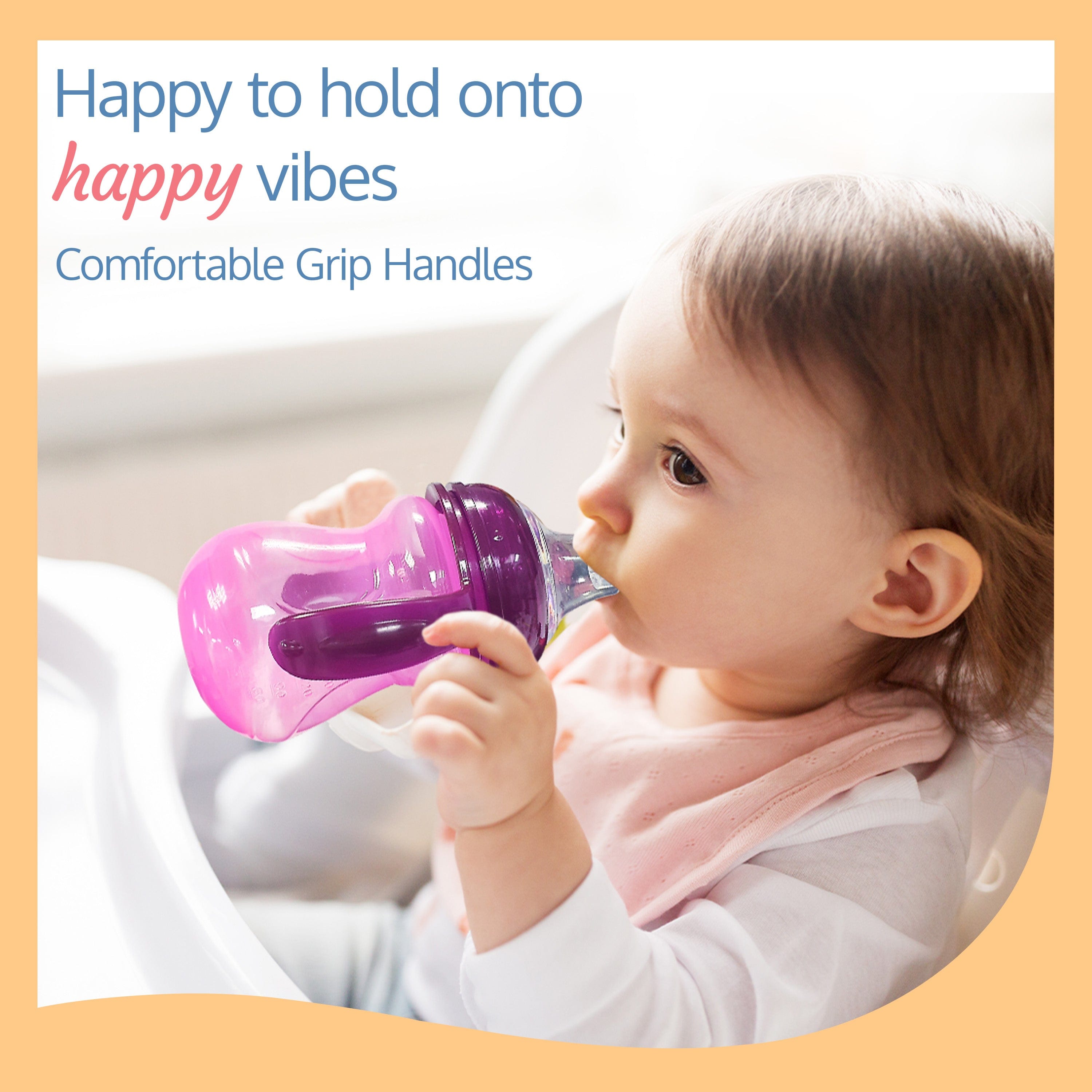 LuvLap Moby Little Spout Sippy Cup, 240Ml, Purple