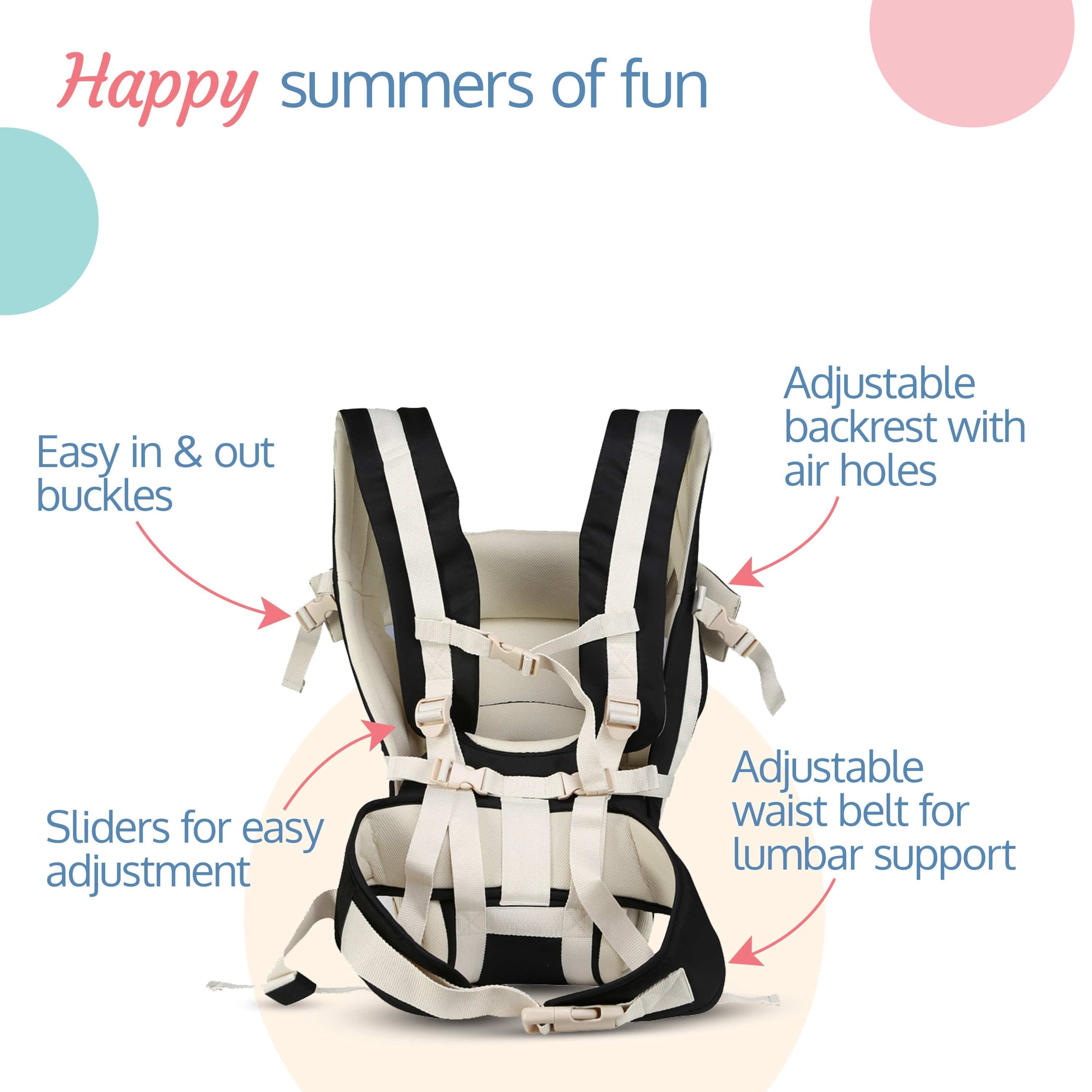 LuvLap Elegant Baby Carrier, Black
