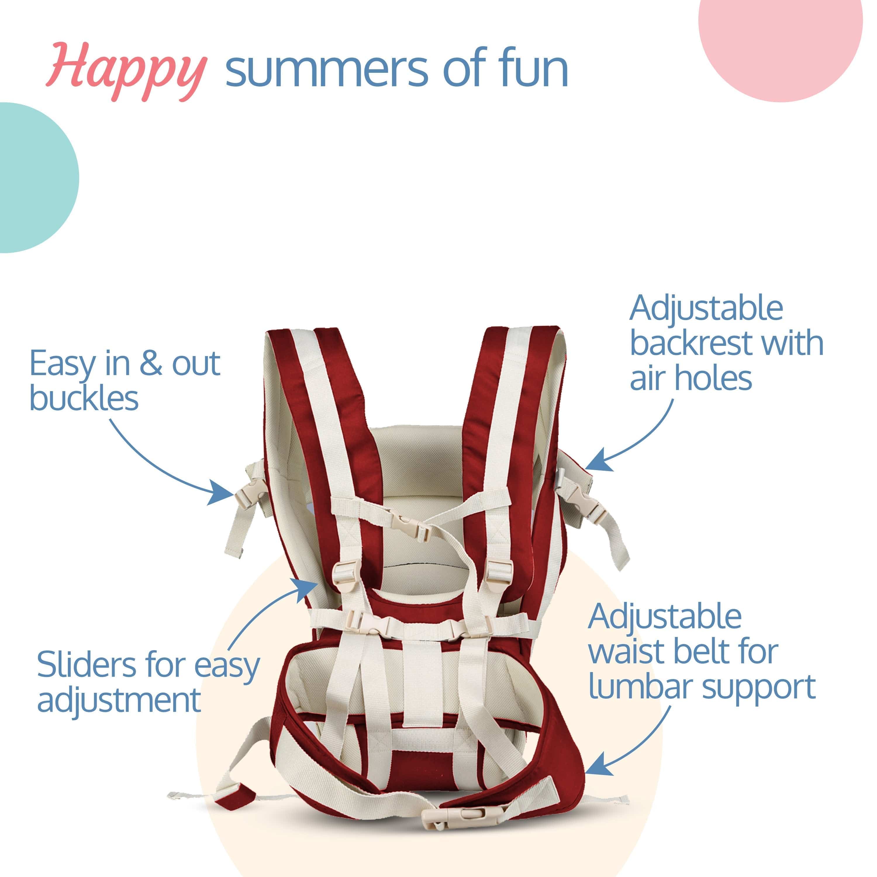 LuvLap Elegant Baby Carrier, Red