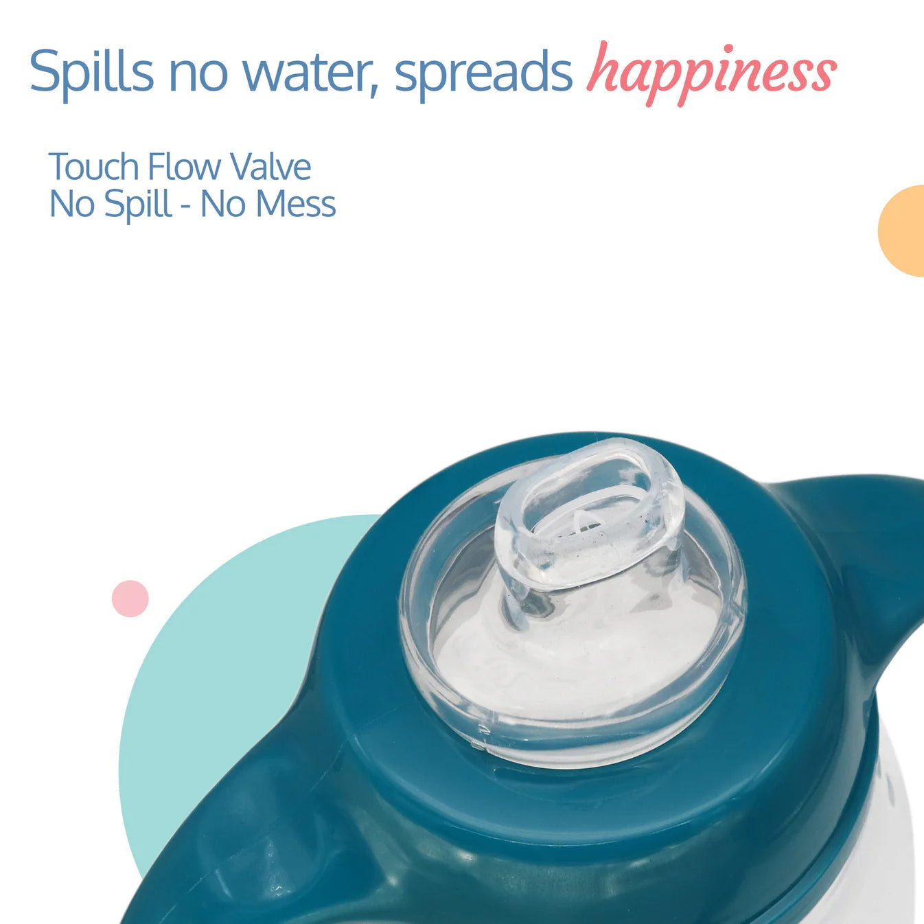 Luvlap Blue Little Dolphin Sipper With Silicone Straw For Infant Toddler 280 ml (12 M Plus)