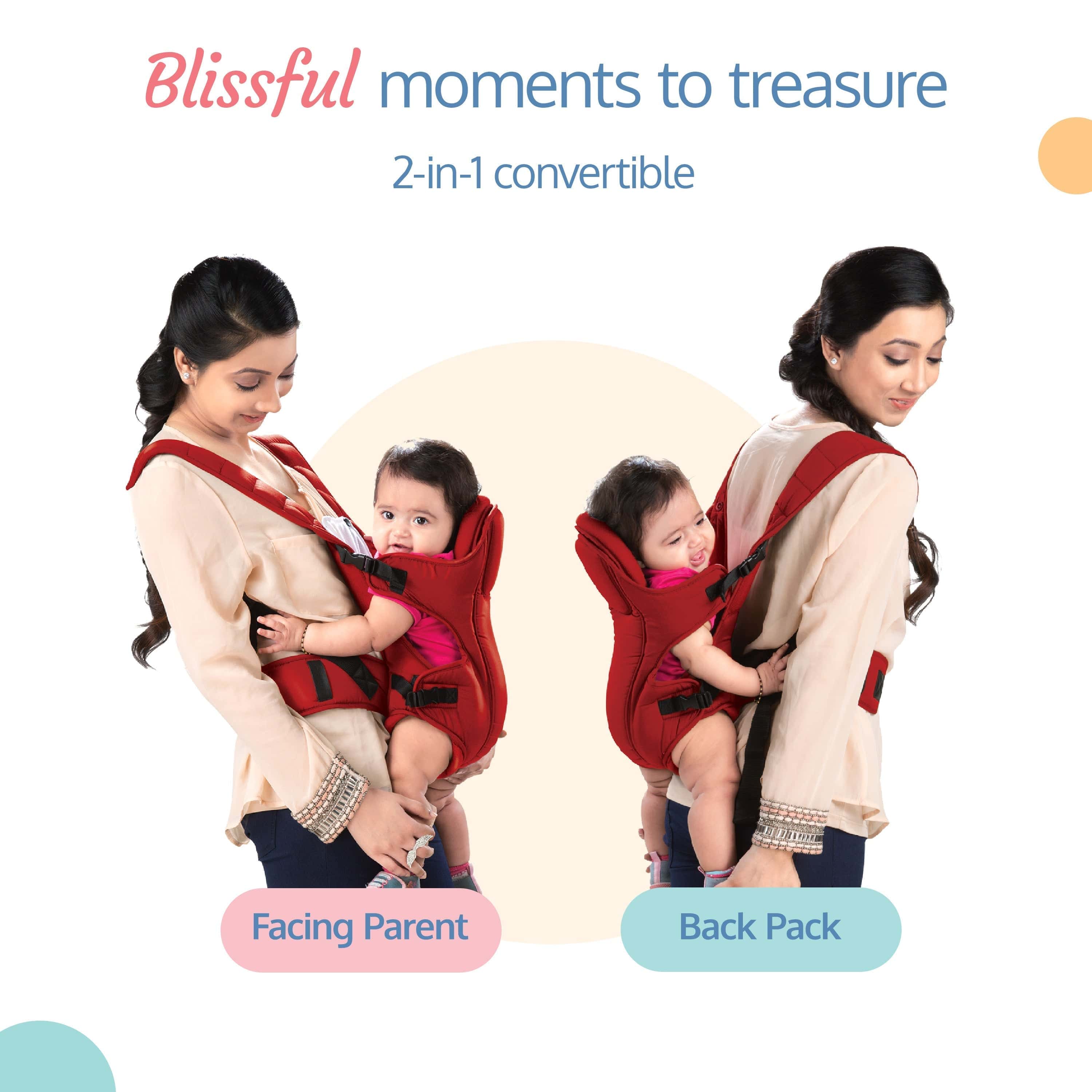 LuvLap Galaxy Baby Carrier, Red