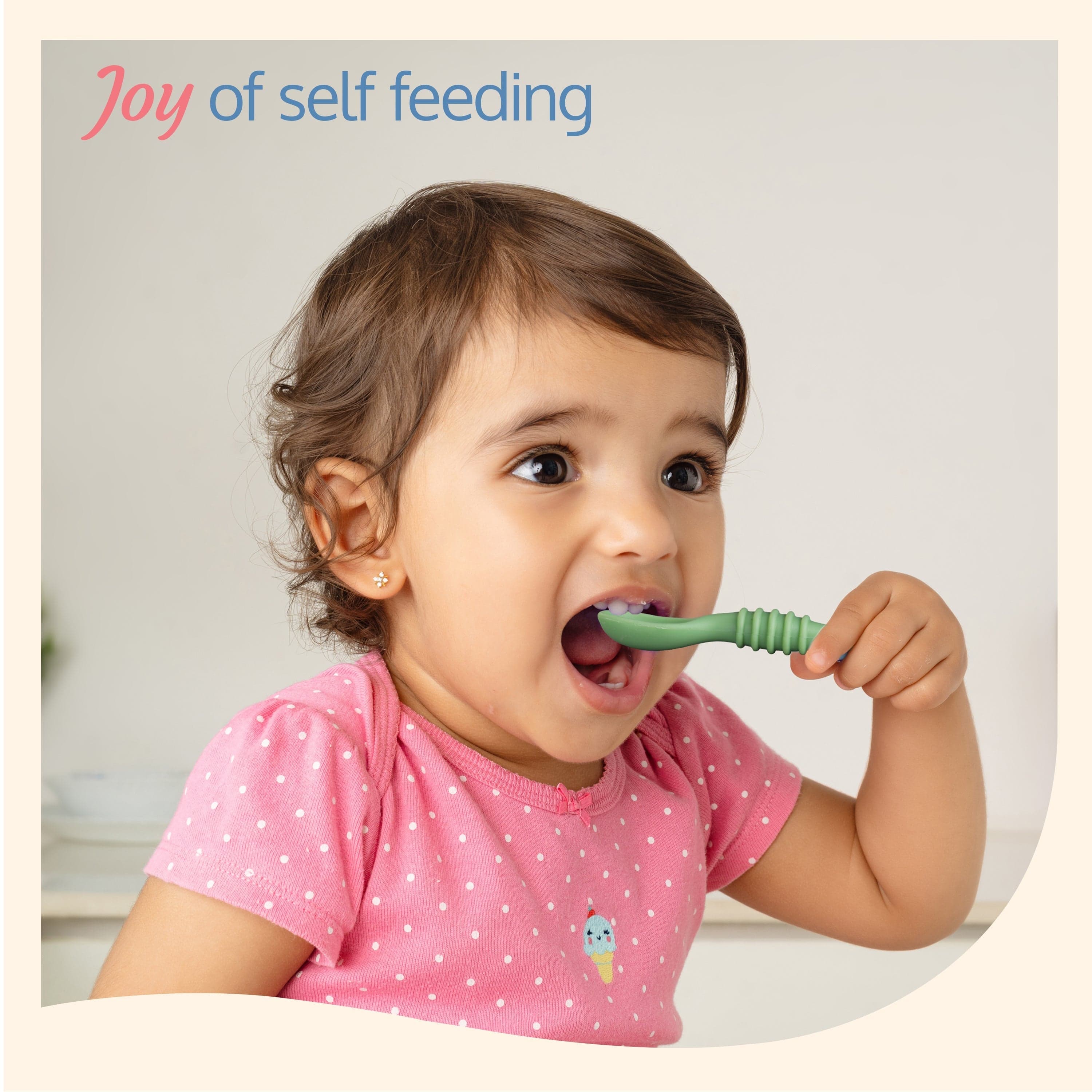 LuvLap Baby - Led Weaning Silicone Spoons, Set Of 2