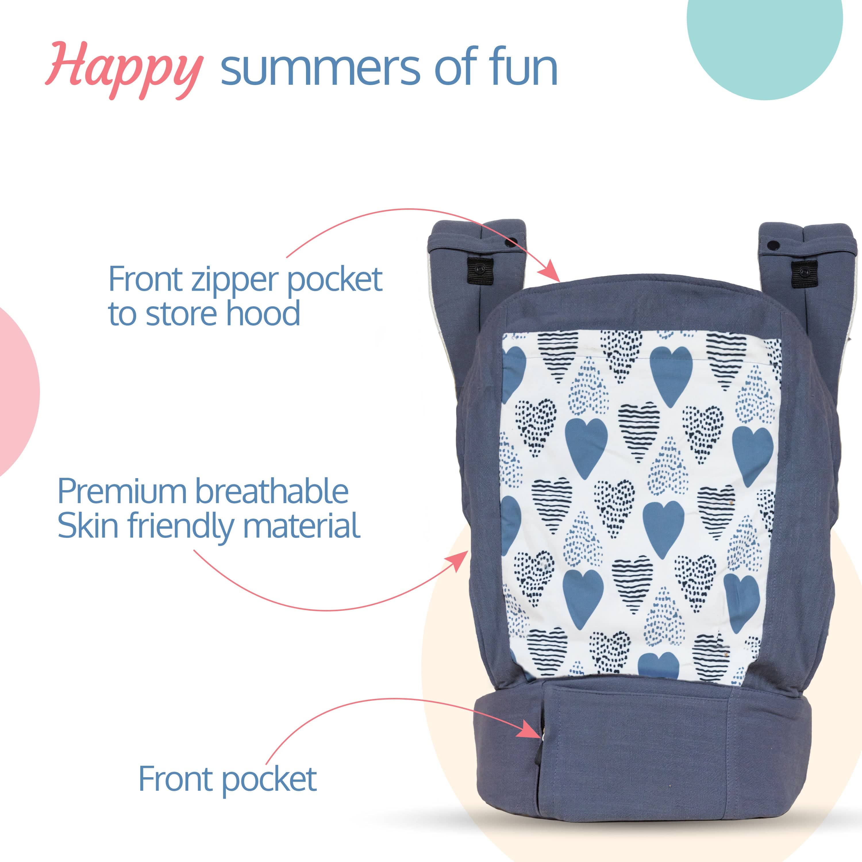 LuvLap Adore Baby Carrier (Grey)