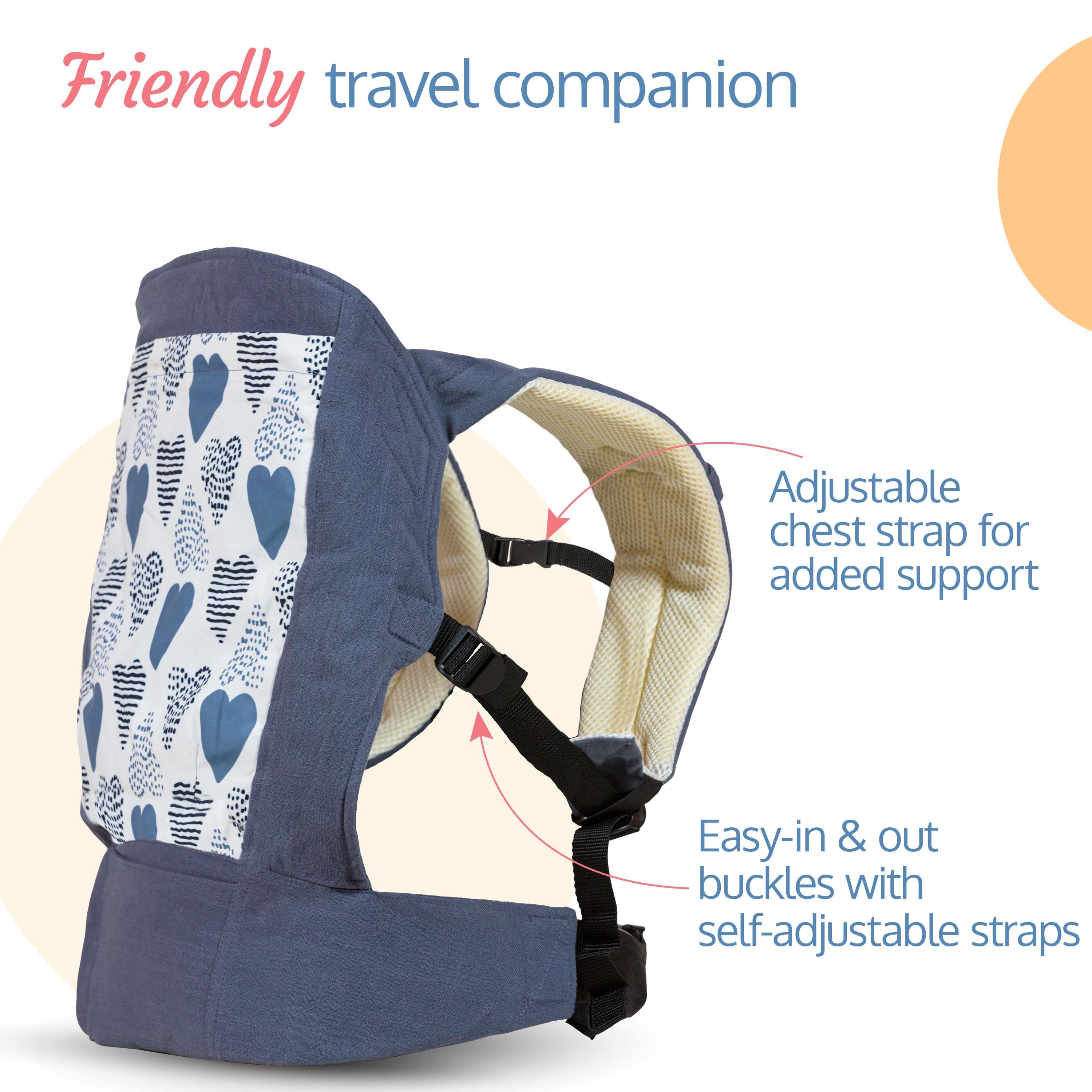 LuvLap Adore Baby Carrier (Grey)