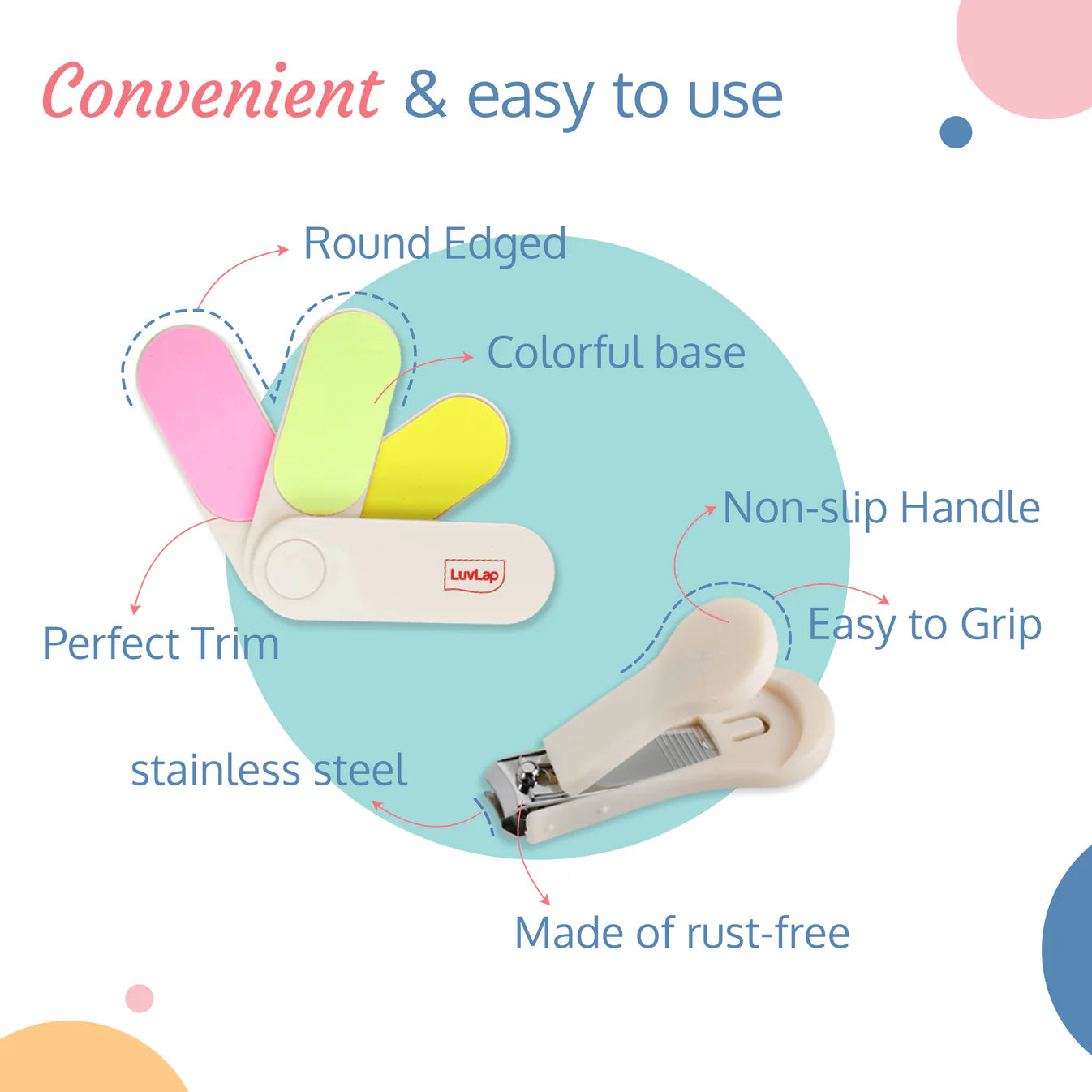 Baby Grooming Scissors & Nail Clipper Set/Kit