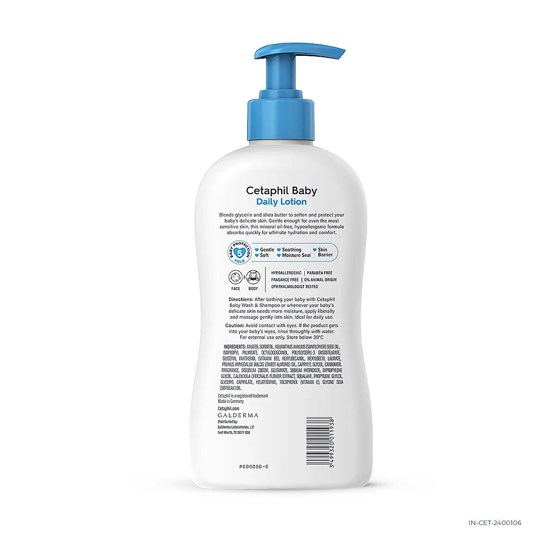 Cetaphil Baby Daily Lotion with Shea Butter | Dermatologist Tested