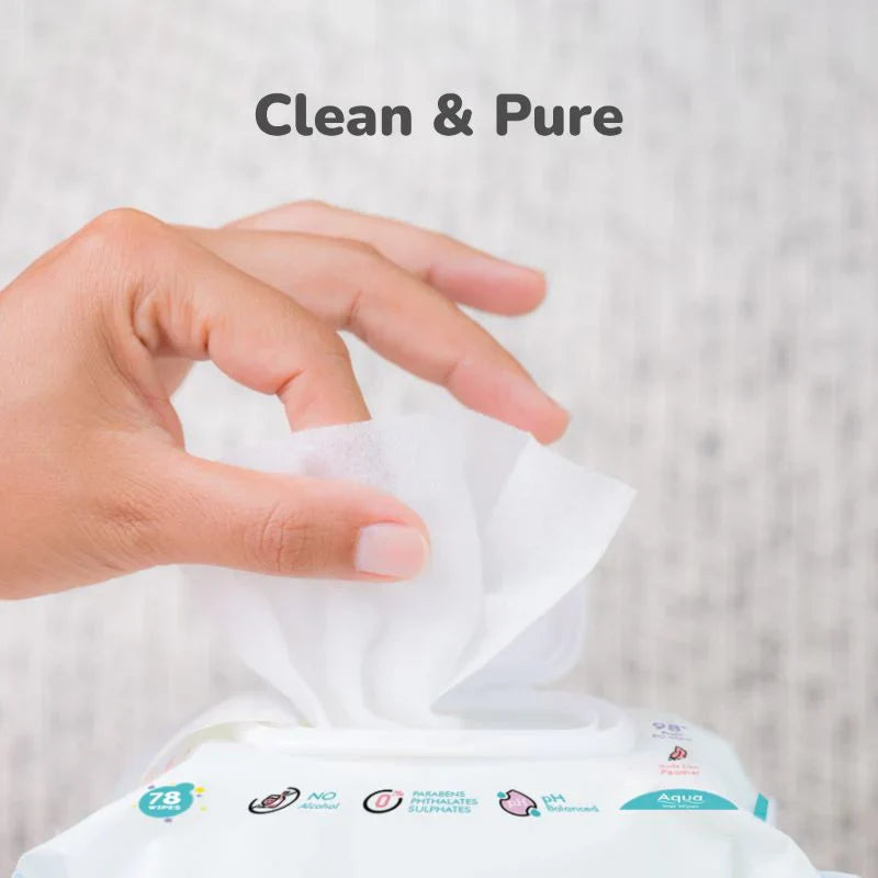R for Rabbit Feather Diapers XXXL Size + Aqua Wipes Combo