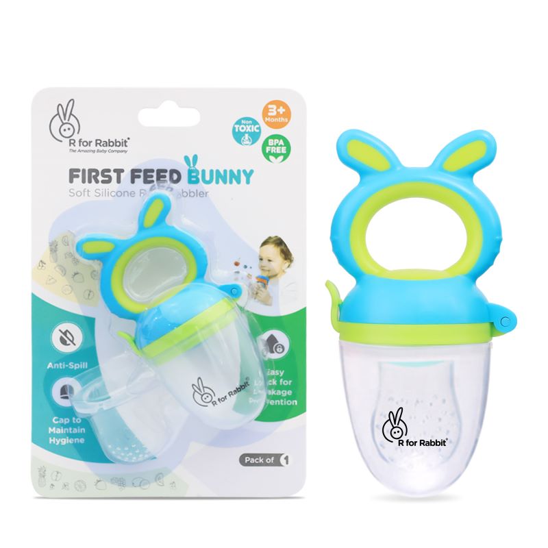 R for Rabbit First Feed Bunny Nibbler for Babies