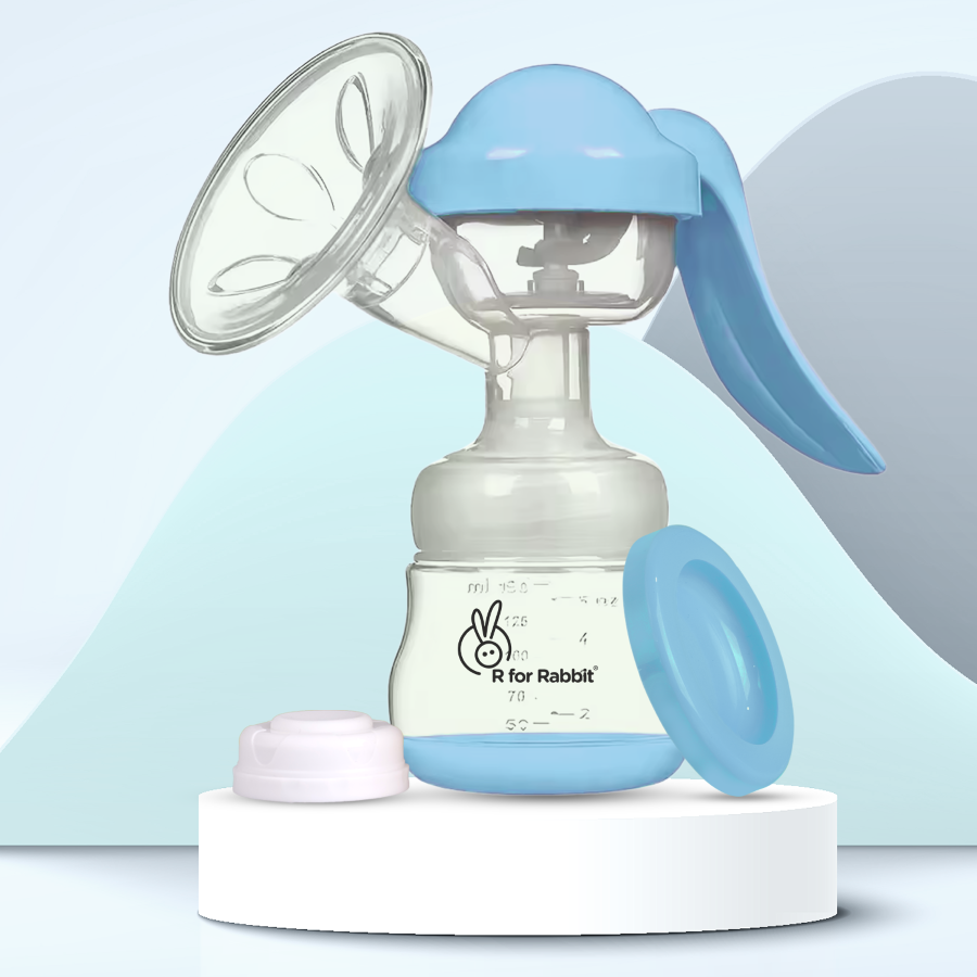 R for Rabbit First Feed Cozy Manual Feeding Breast Pump With 2 Suction Level Adjustment