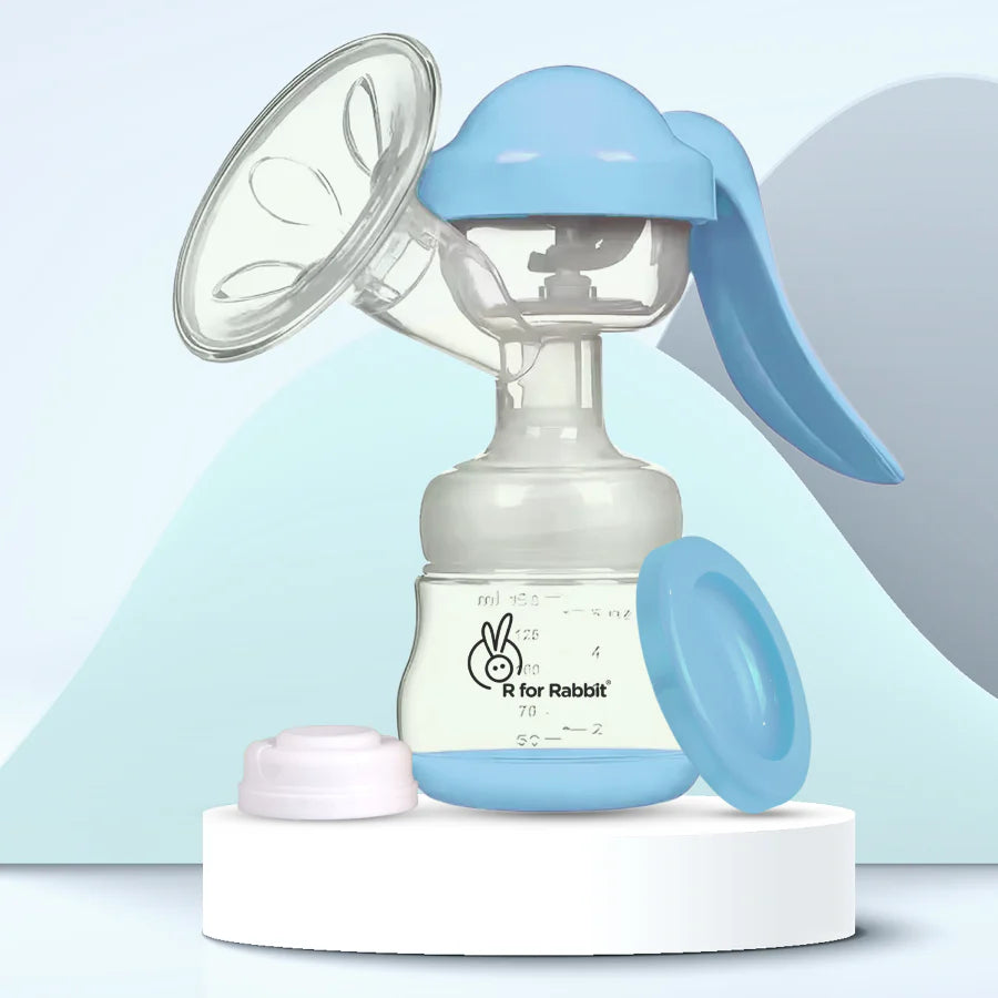 R for Rabbit First Feed Cozy Manual Feeding Breast Pump With 2 Suction Level Adjustment