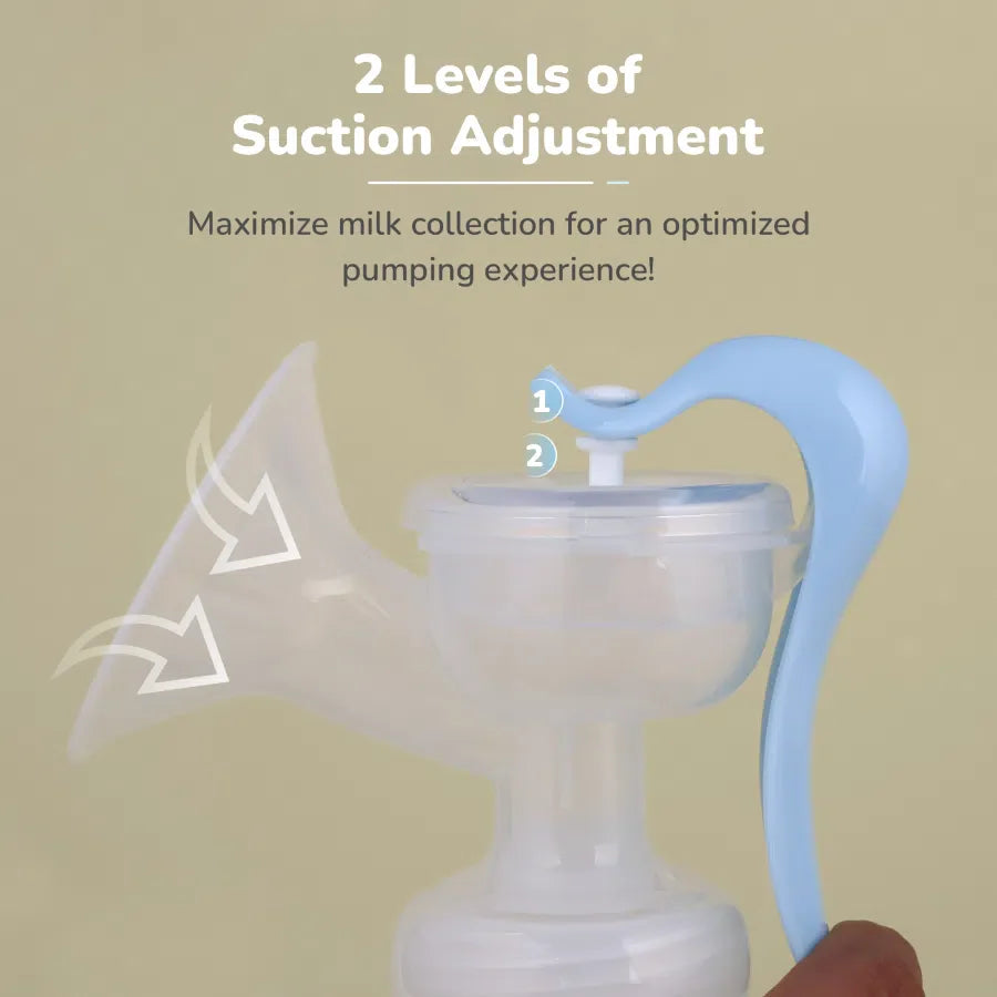 R for Rabbit First Feed Cozy Manual Feeding Breast Pump With 2 Suction Level Adjustment