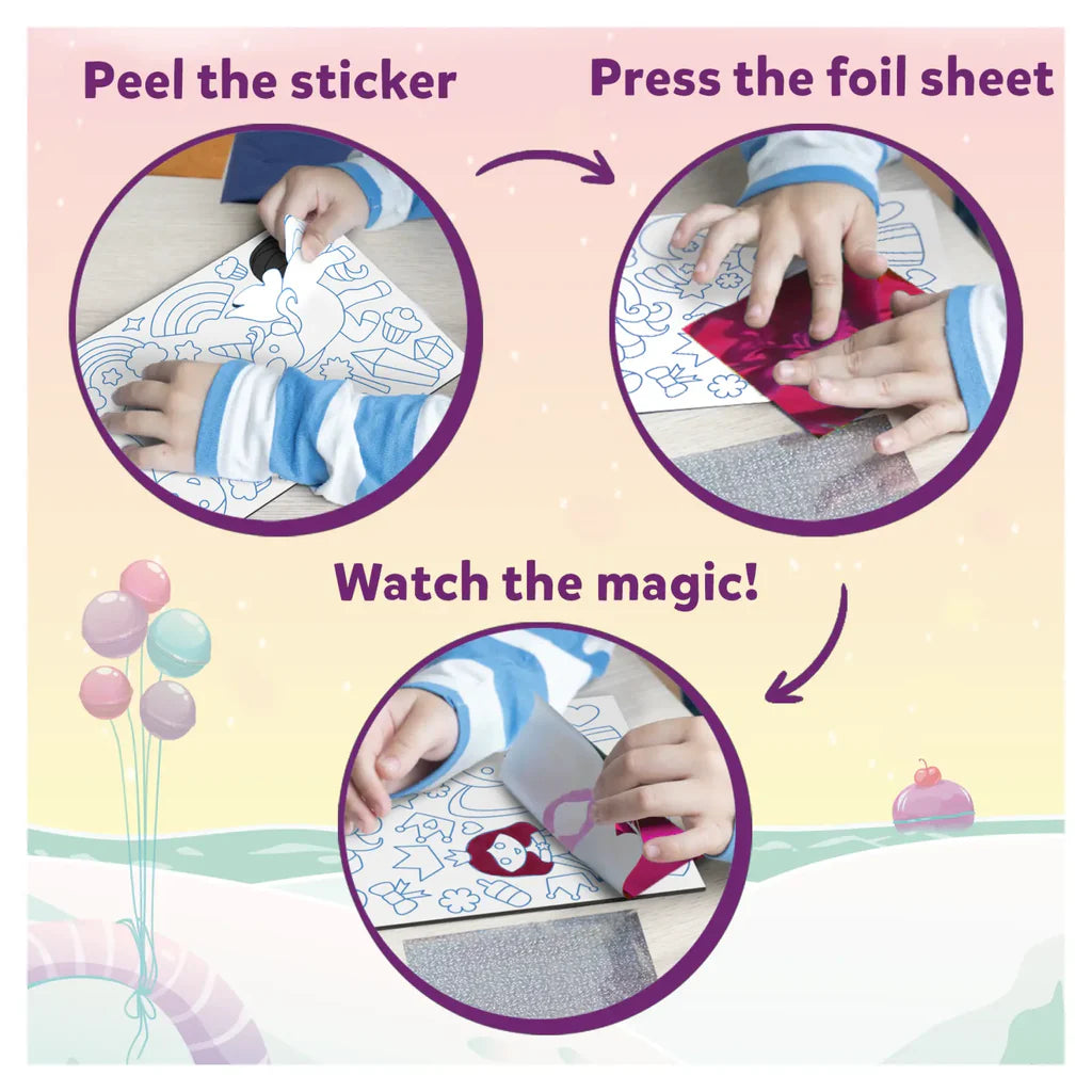 Foil Fun: Unicorns & Princesses | No Mess Art Kit
