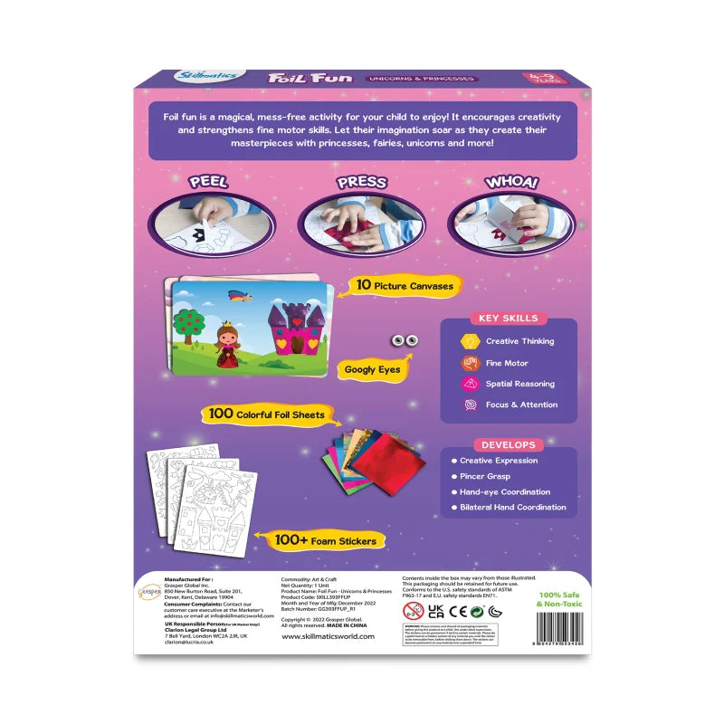Foil Fun: Unicorns & Princesses | No Mess Art Kit