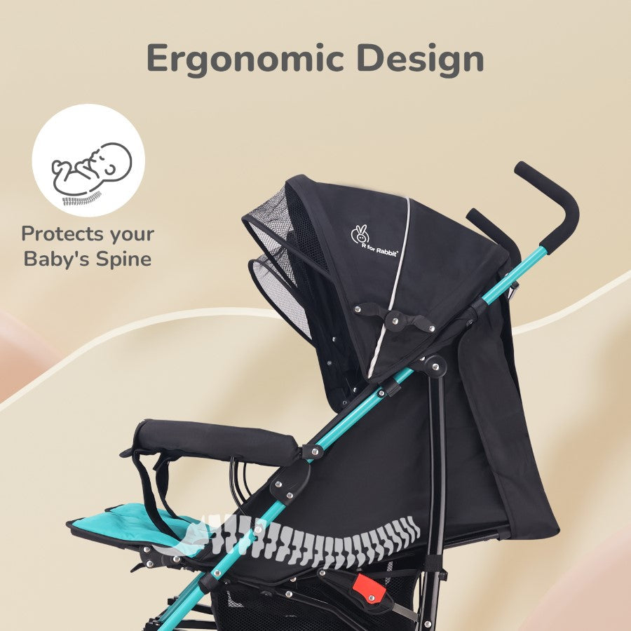 Ginny and Johnny Baby Stroller With Personalized Name Plate