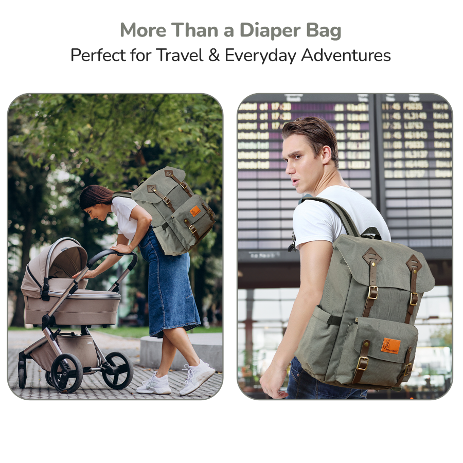R for Rabbit Caramello Sportz Premium 900D Polyester Diaper Bag with Insulated Pockets