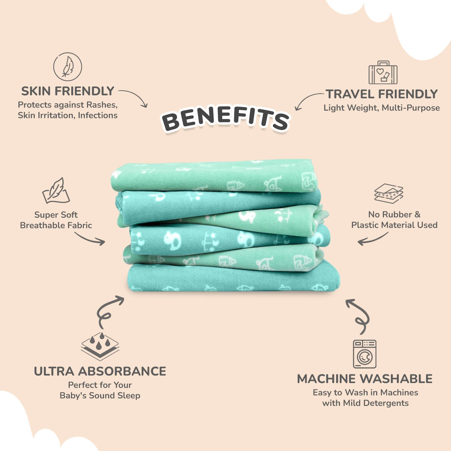 R for Rabbit Dry Nap Pee Premium Protector Sheet