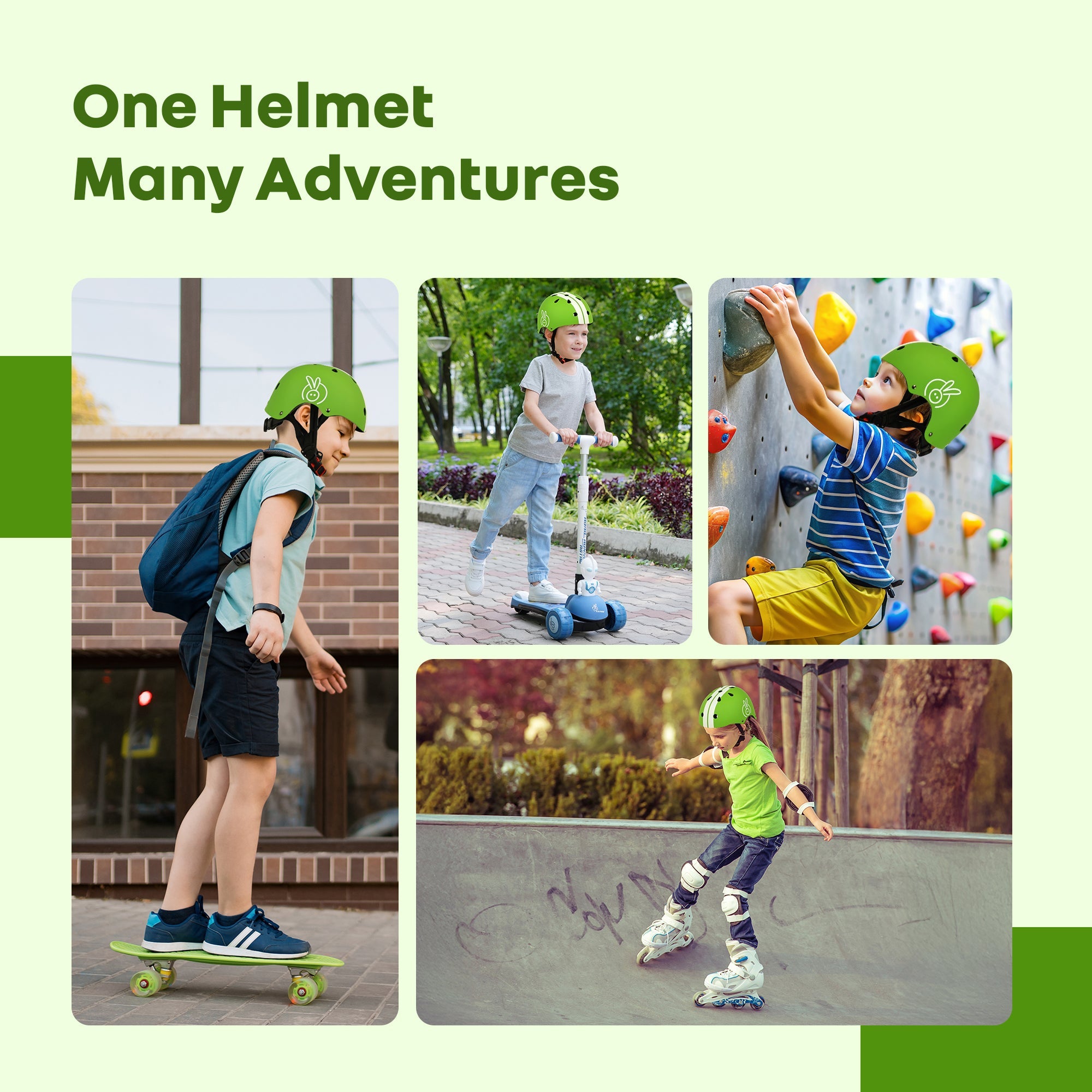 R for Rabbit Safe Play Kids Helmet – Lightweight, Adjustable & Certified Safety Gear with ABS & EPS foam core (3–7 Years)
