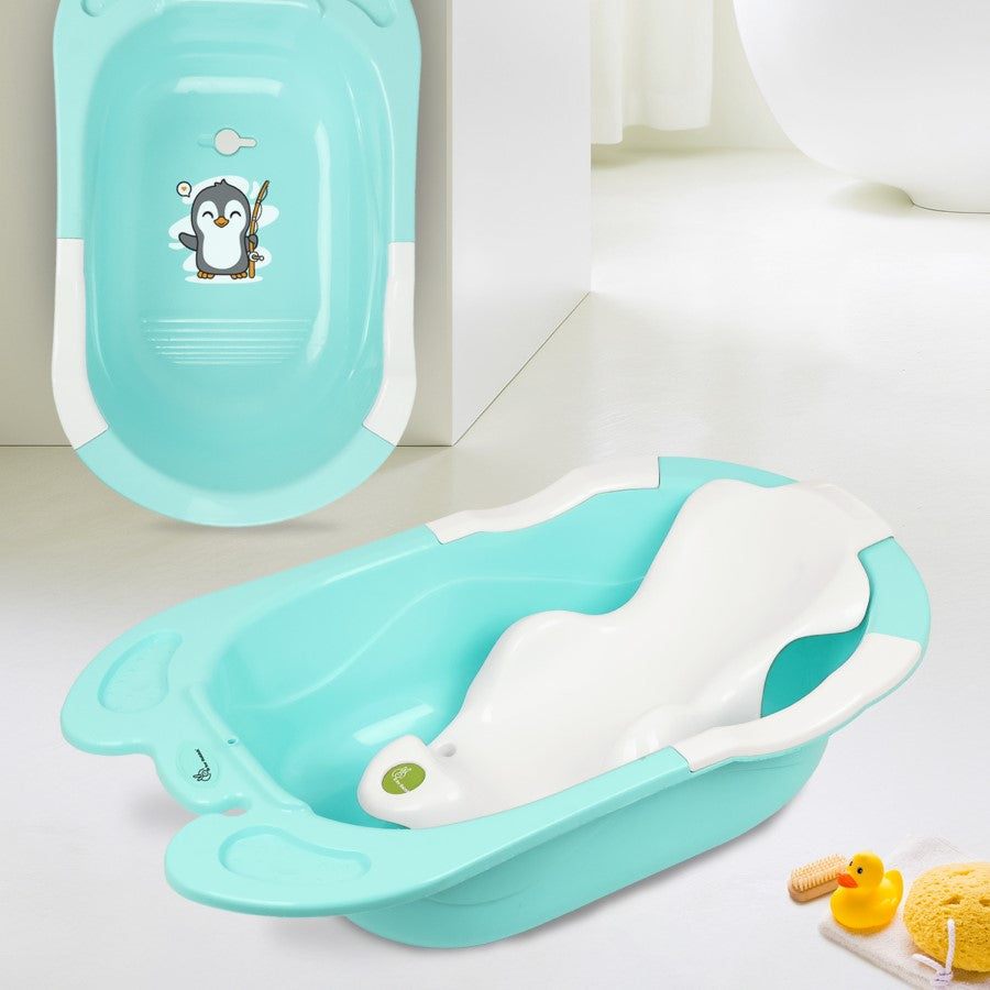 R for Rabbit Bubble Double Snowy: 2-in-1 Baby Bath Tub with Ergonomic Sling