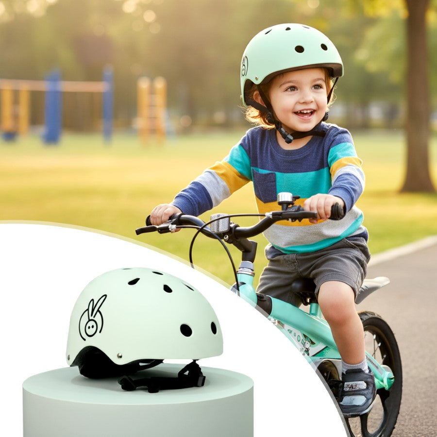R for Rabbit Safe Play Best Kids Safety Helmet - Trusted EN1078 Certified Helmet for Kids with Shock-Absorbing EPS Foam 5-13 Years