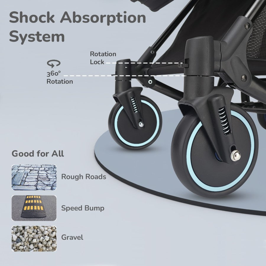 Rock N Roll - 2 In 1 Baby Stroller Cum Rocker With Personalized Name Plate