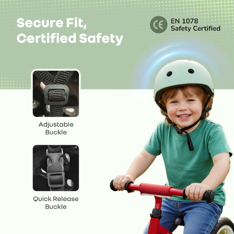 R for Rabbit Safe Play Best Kids Safety Helmet - Trusted EN1078 Certified Helmet for Kids with Shock-Absorbing EPS Foam 5-13 Years