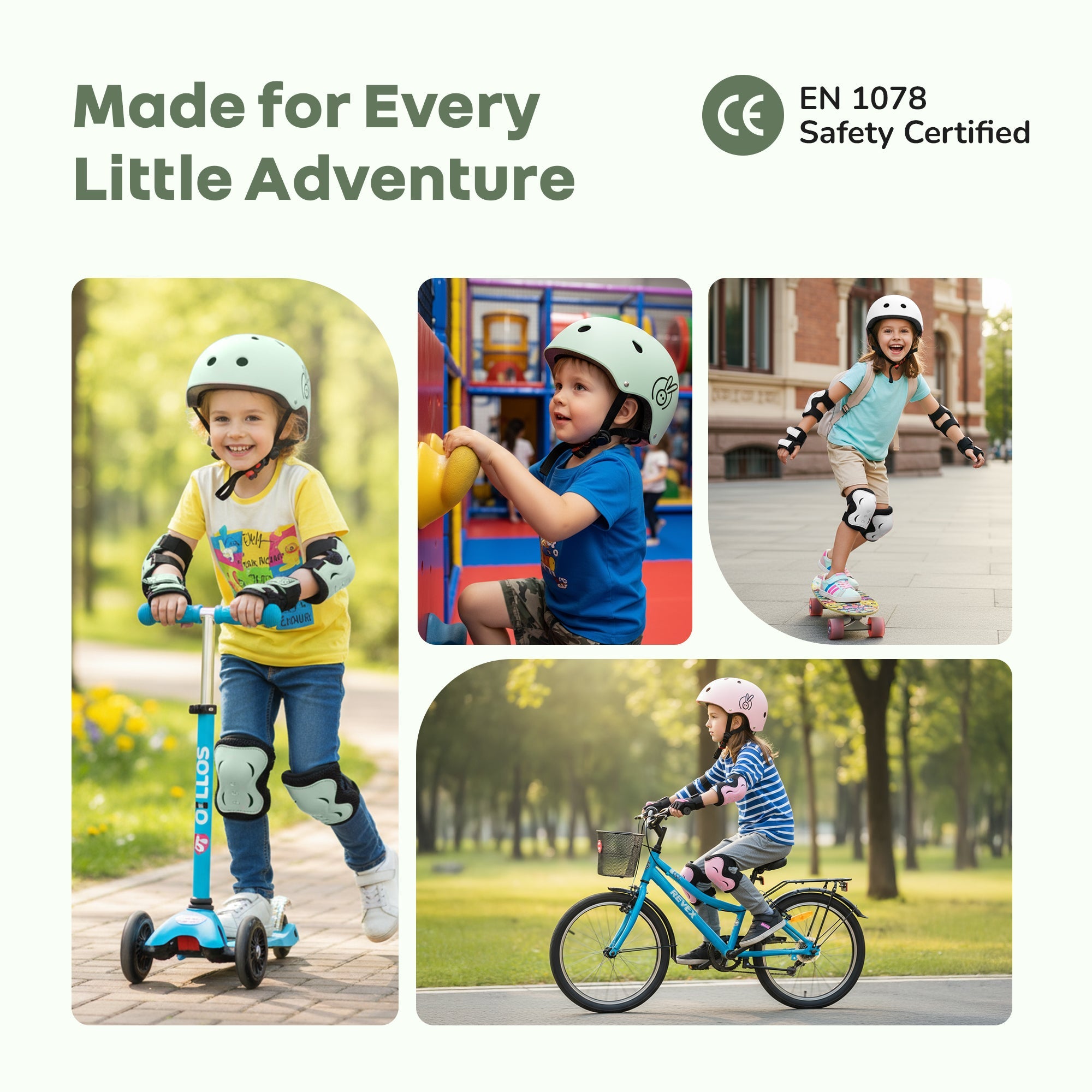 R for Rabbit Safe Play Set Kids Helmet, Premium Kids Sports Safety Kit with Helmet & Protective Pads